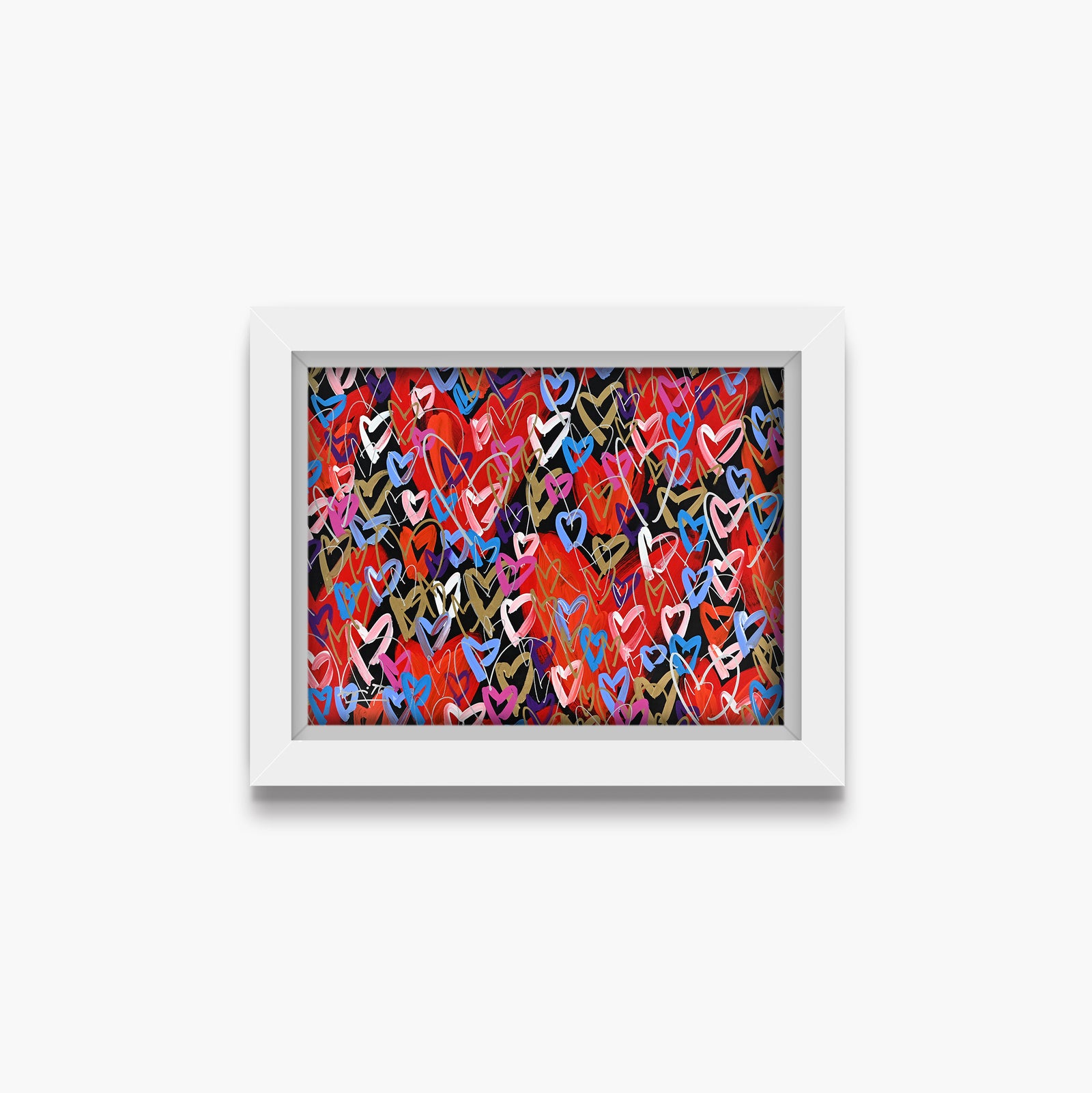 Romero Britto loads of love limited edition contemporary pop art piece