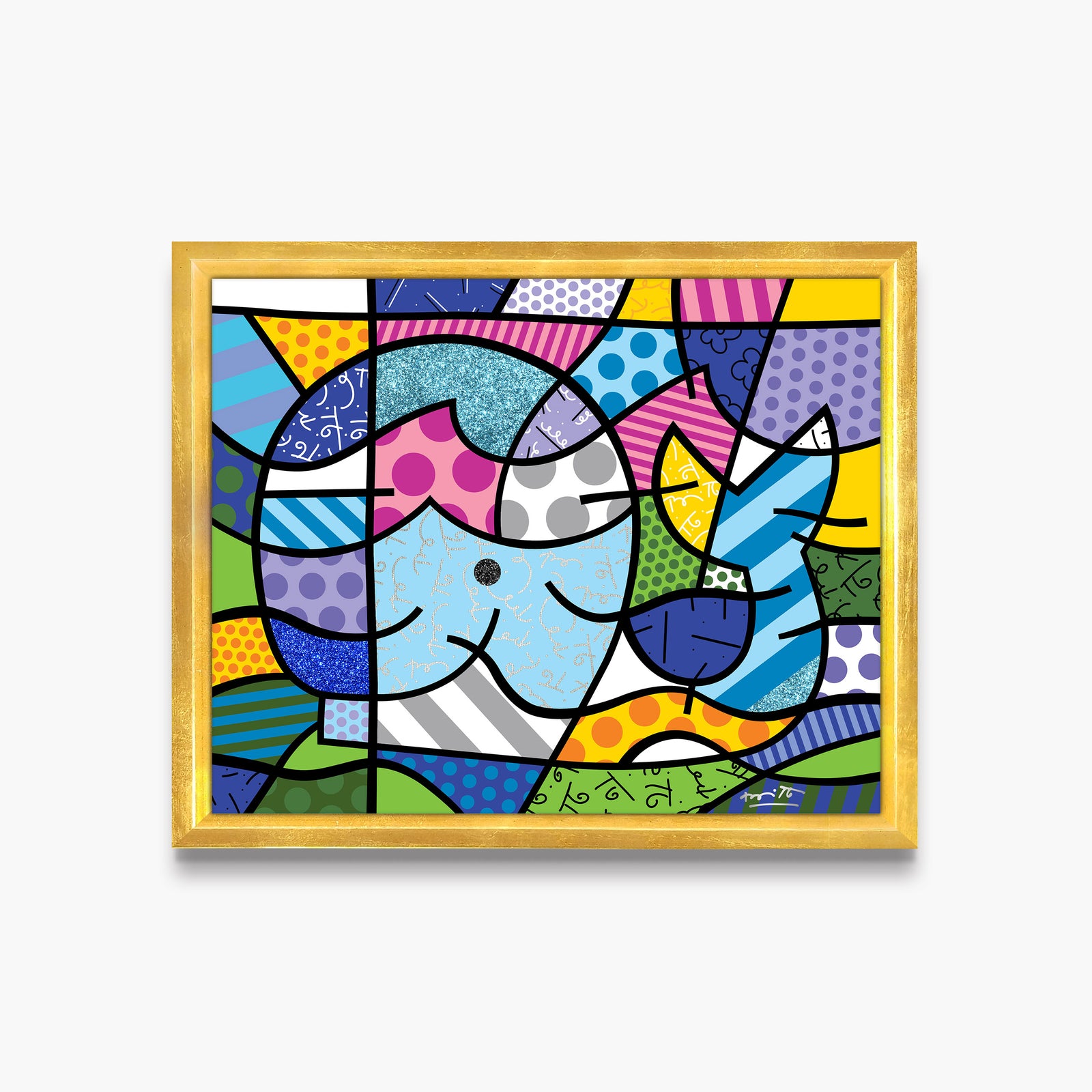Romero Britto free willy limited edition print colorful pop art design
