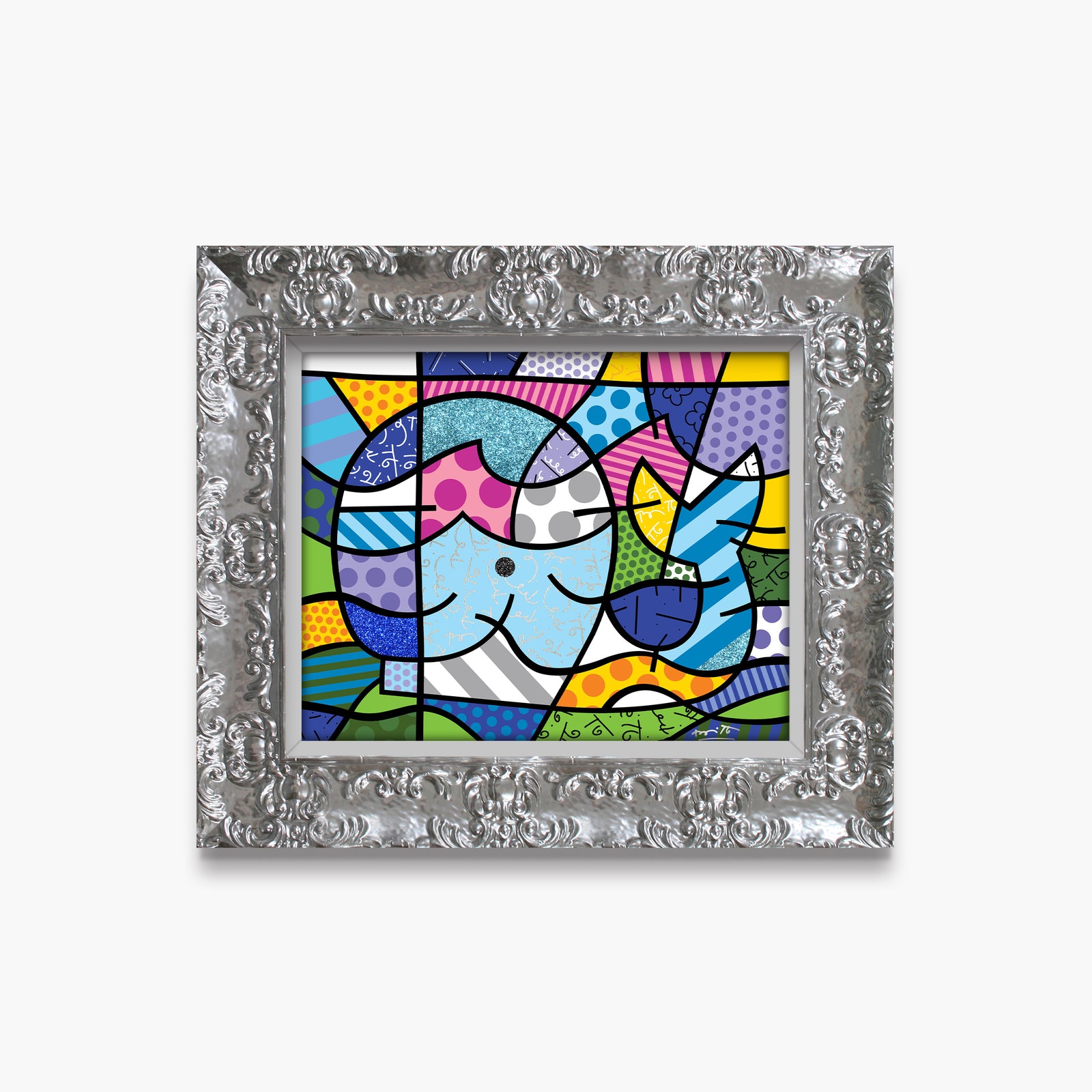 Romero Britto free willy limited edition print colorful pop art design