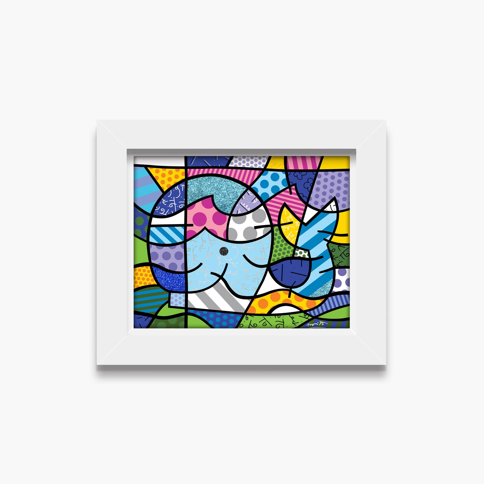 Romero Britto free willy limited edition print contemporary pop art piece