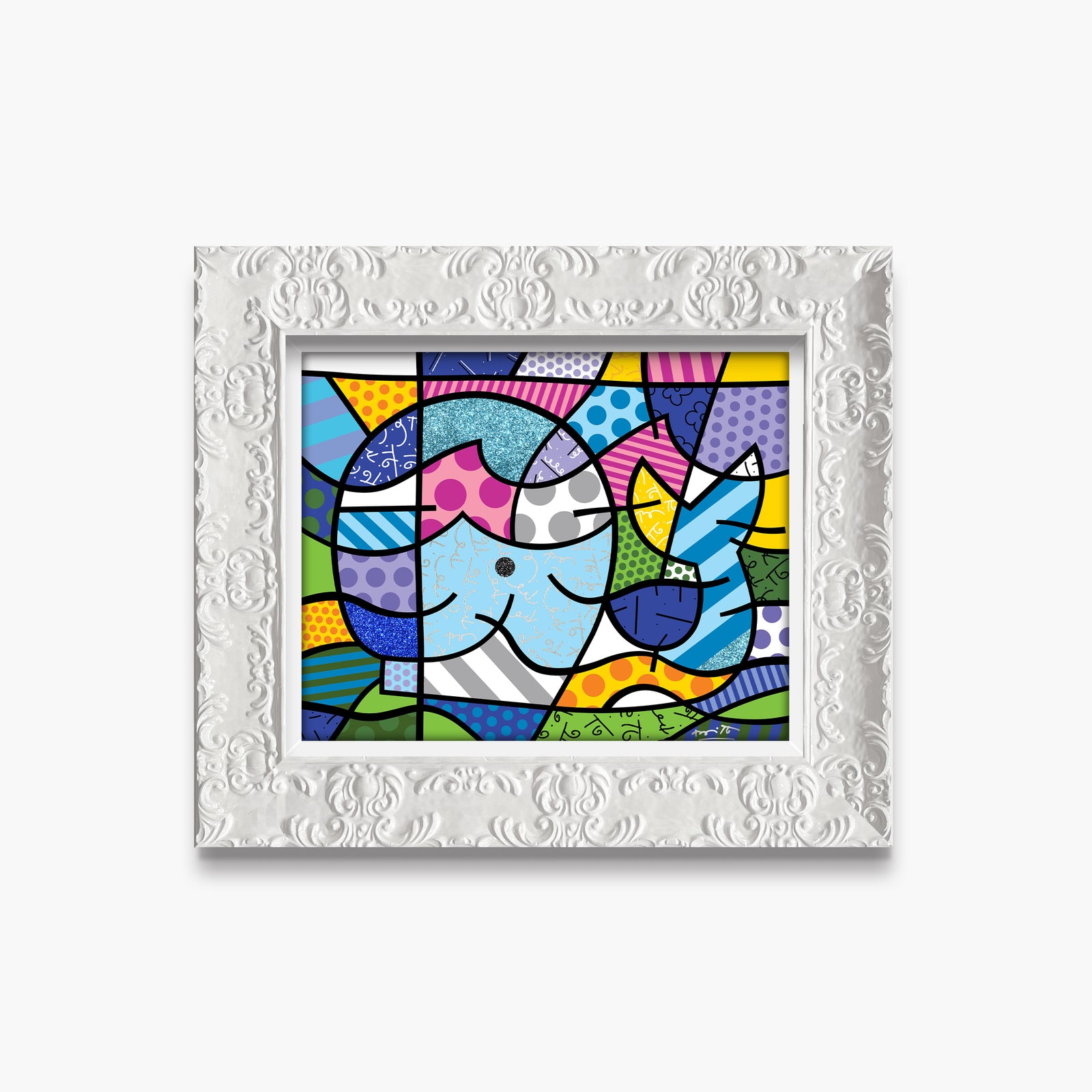 Romero Britto free willy limited edition print colorful pop art design