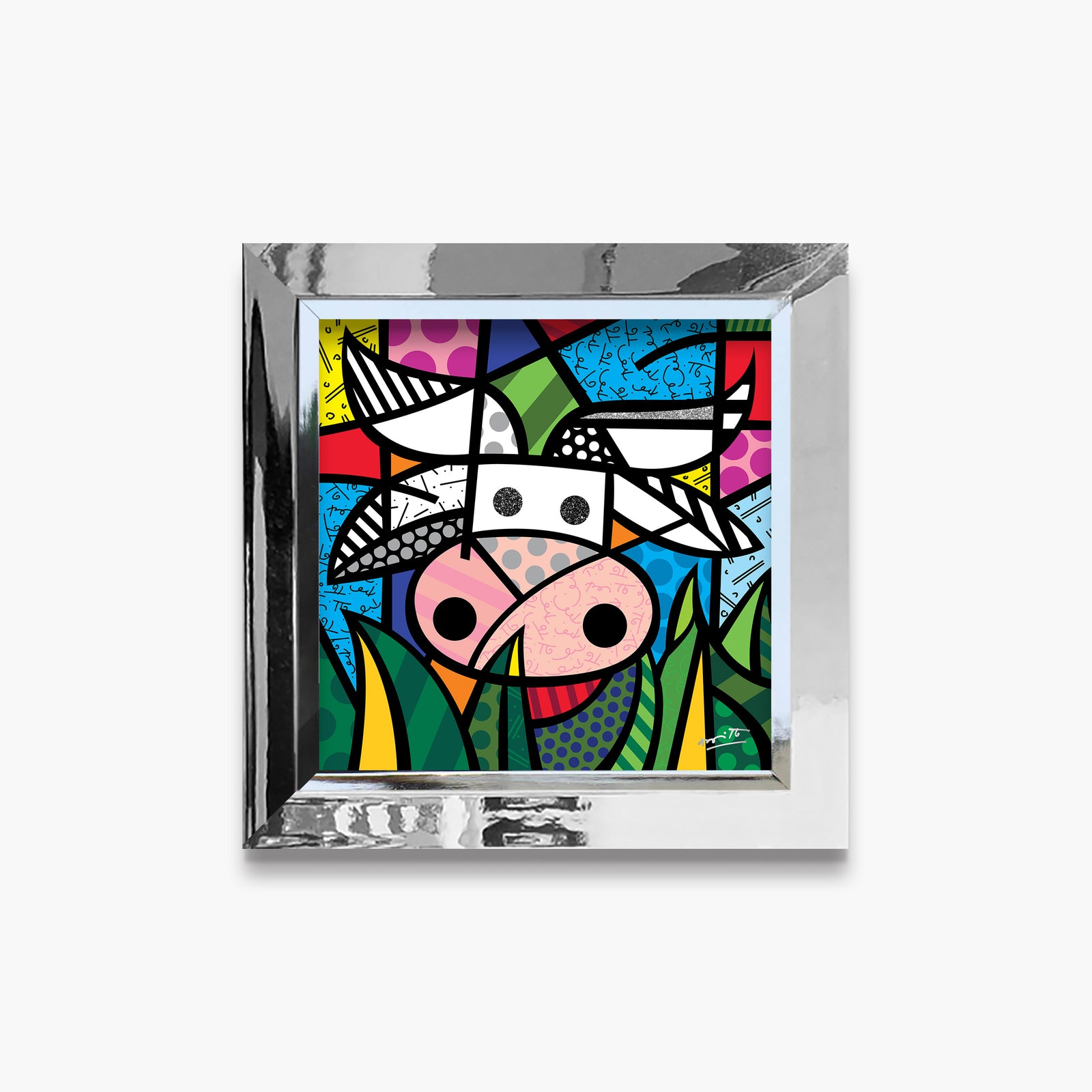Romero Britto ranch limited edition print colorful pop art design