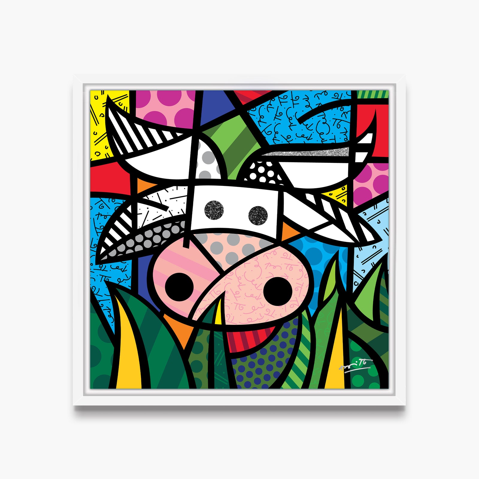 modern pop art ranch limited edition print vibrant home decor