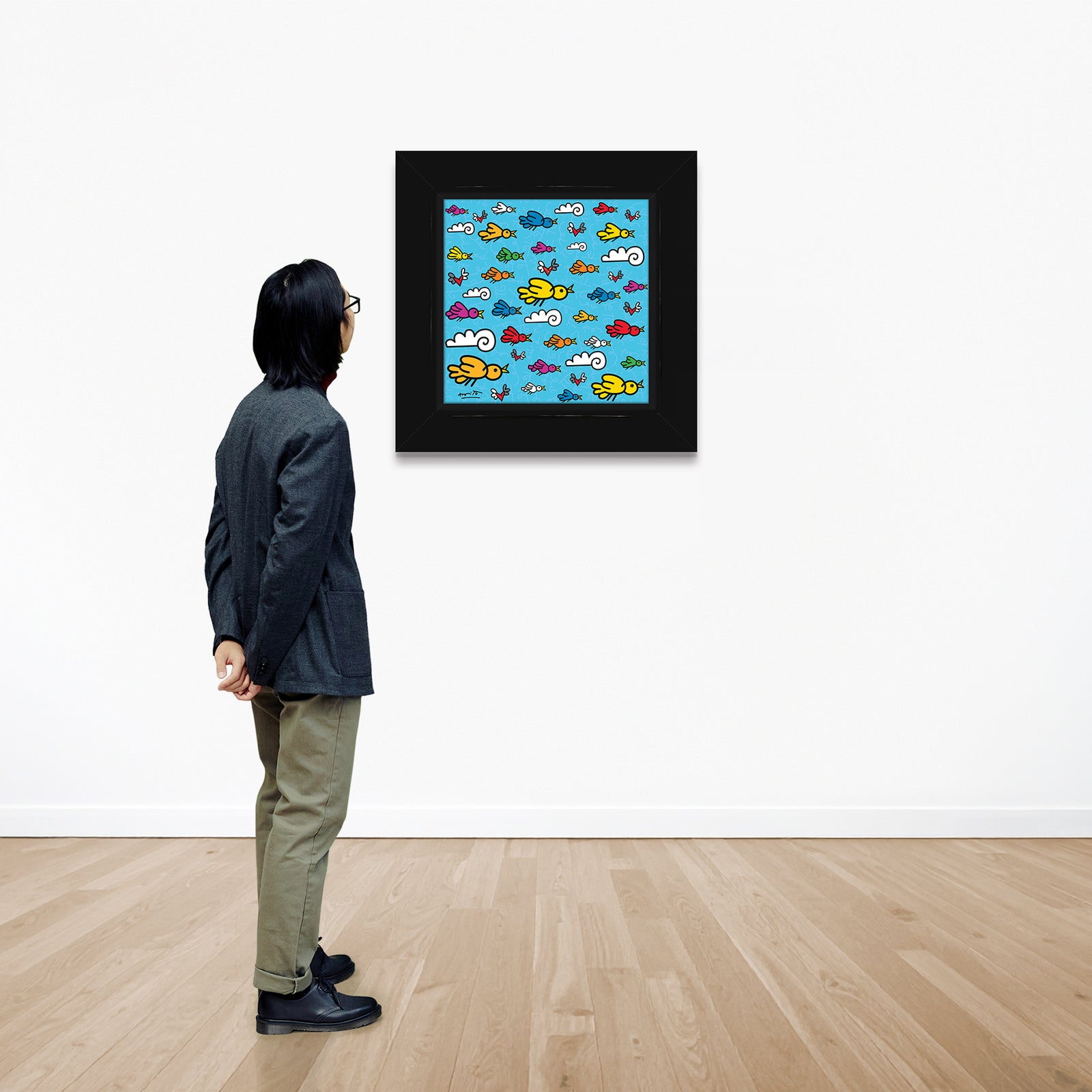the flock limited edition print colorful decorative collectible gift idea