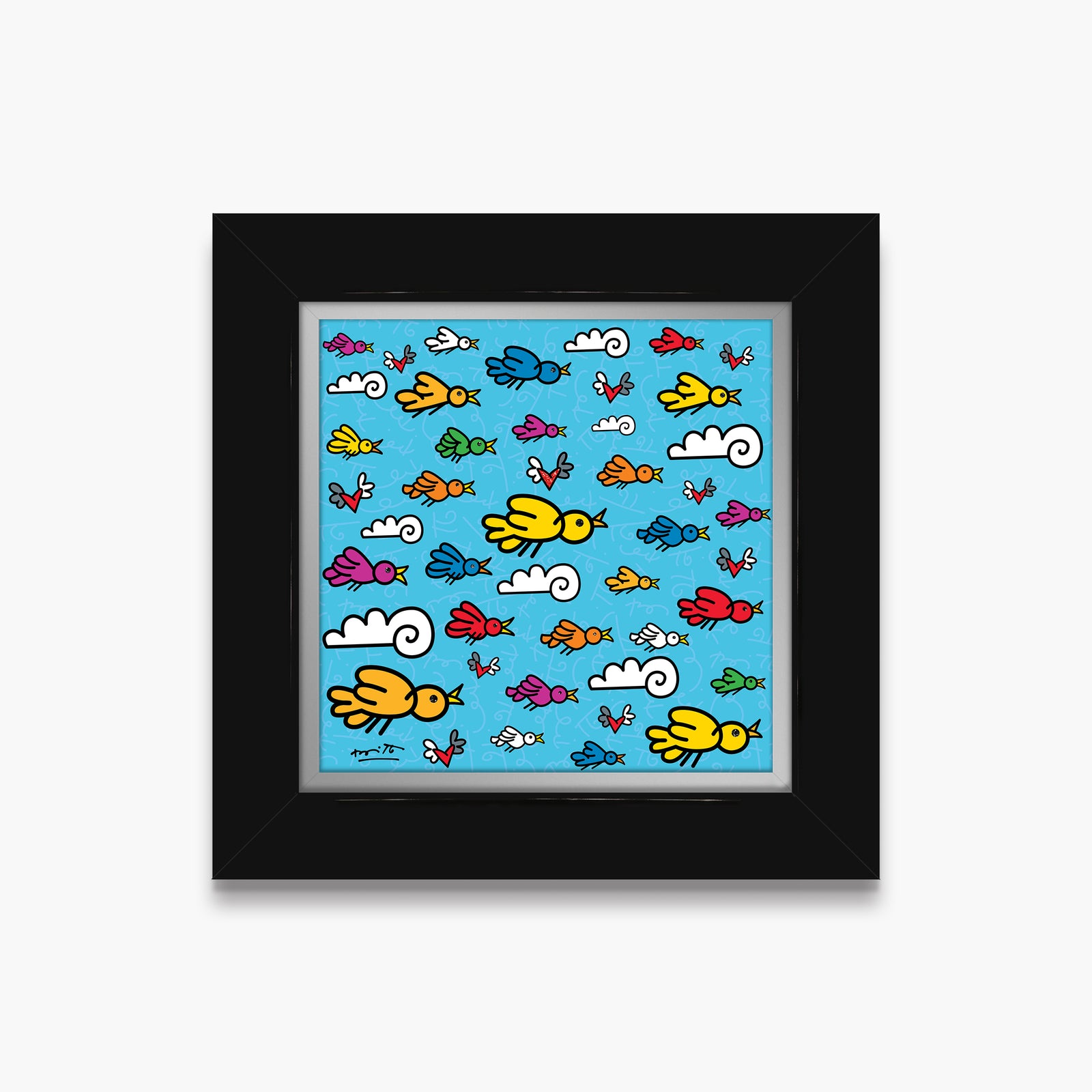 the flock limited edition print artistic colorful design collectible