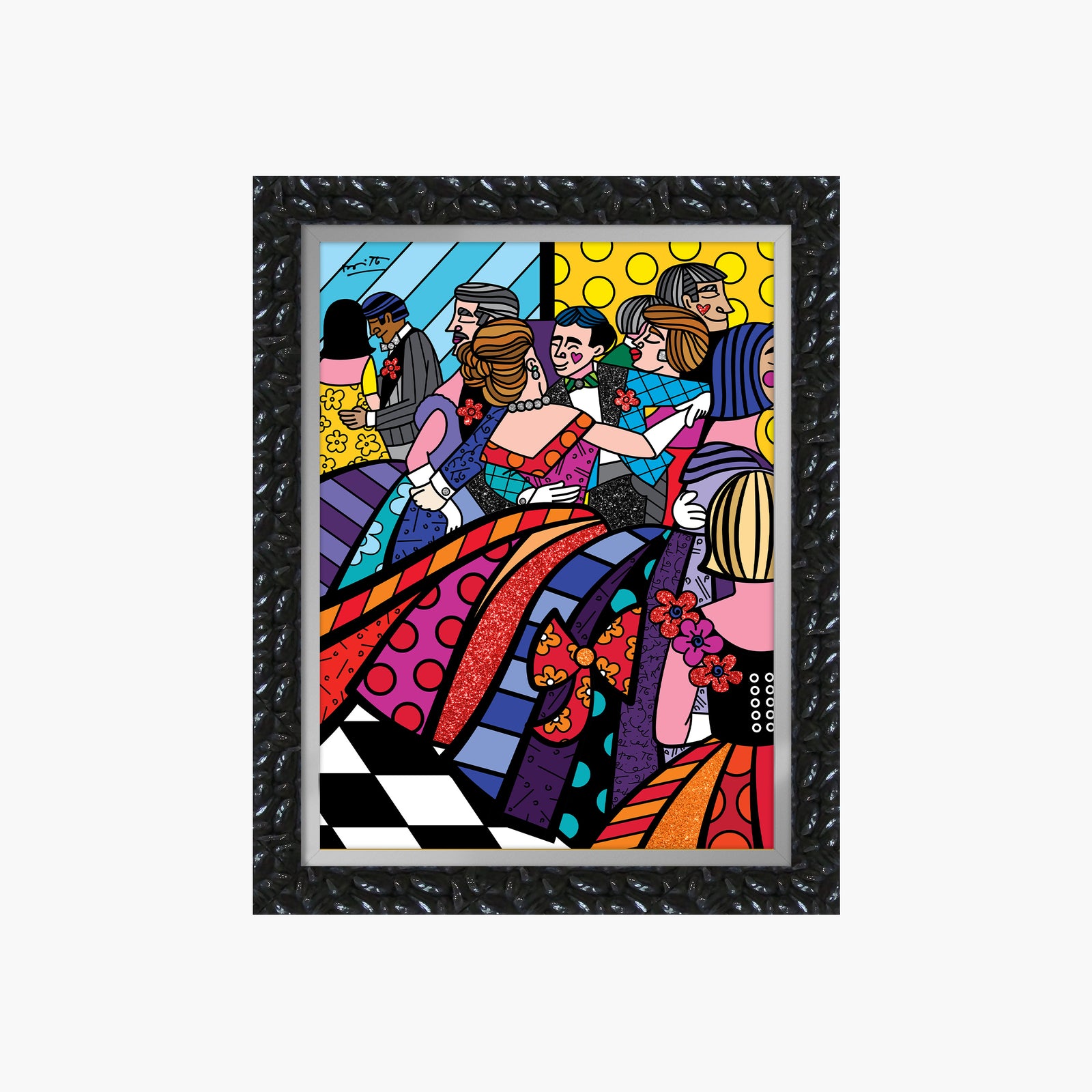 Romero Britto 1948 met ball limited edition contemporary pop art piece