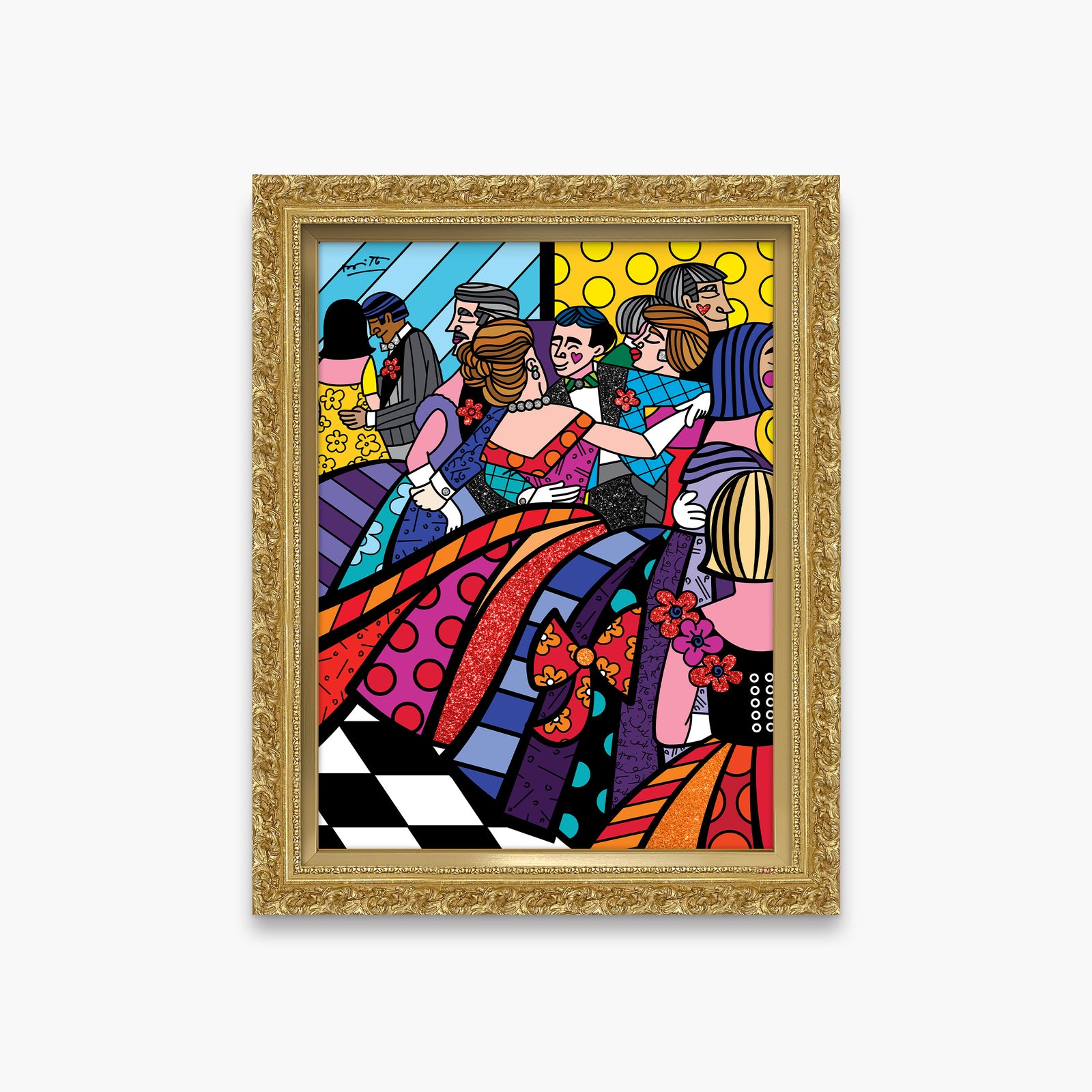 Romero Britto 1948 met ball limited edition colorful pop art design
