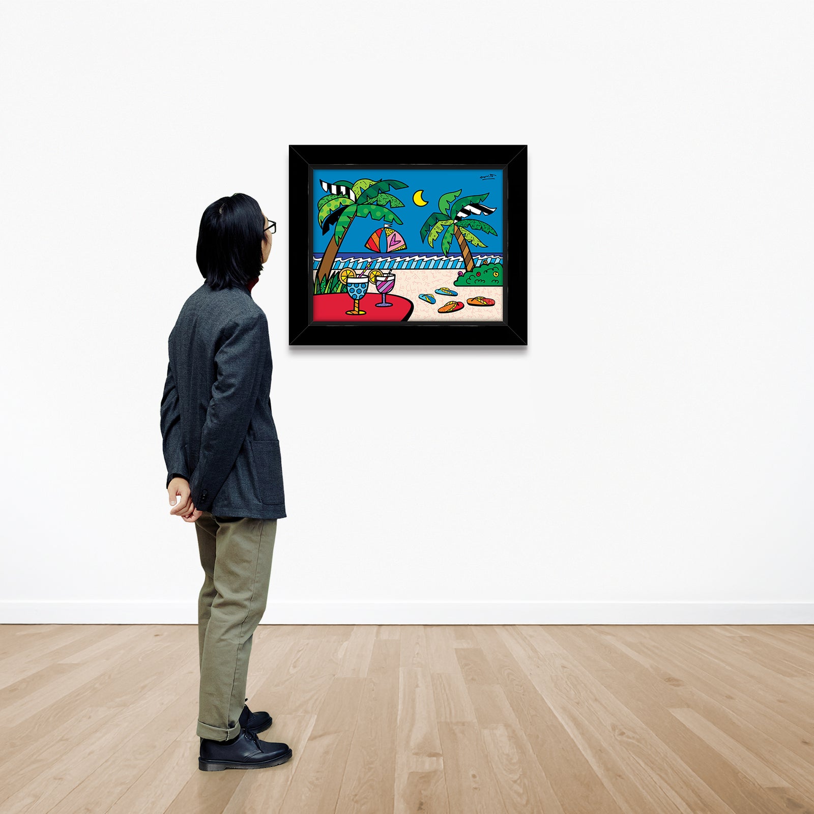 evening beach limited edition print colorful decorative collectible gift idea