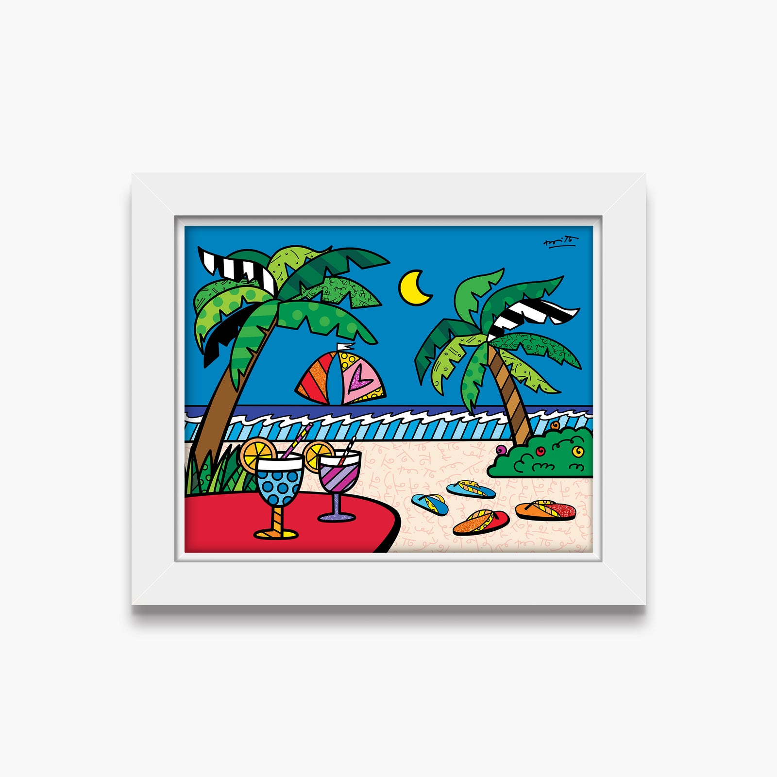 evening beach limited edition print colorful decorative collectible gift idea