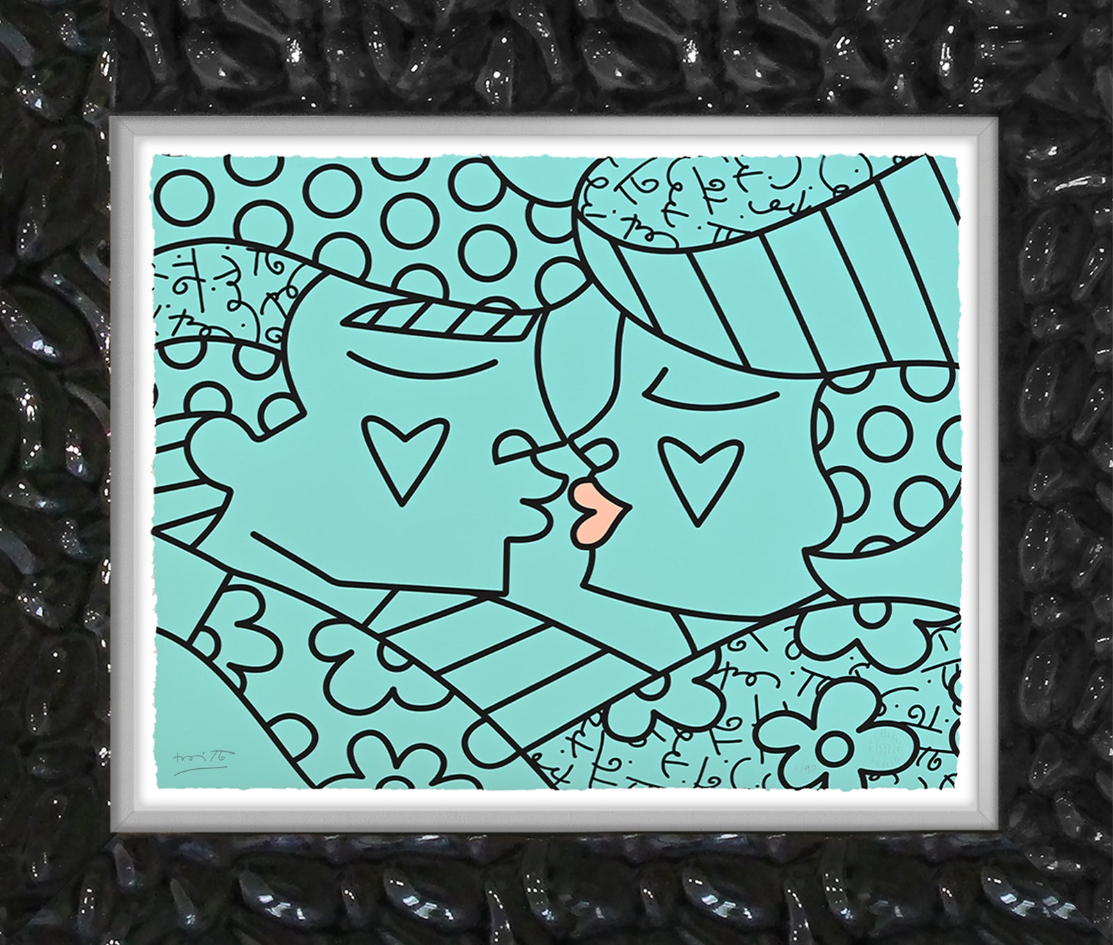 Romero Britto eternal limited edition print contemporary pop art piece
