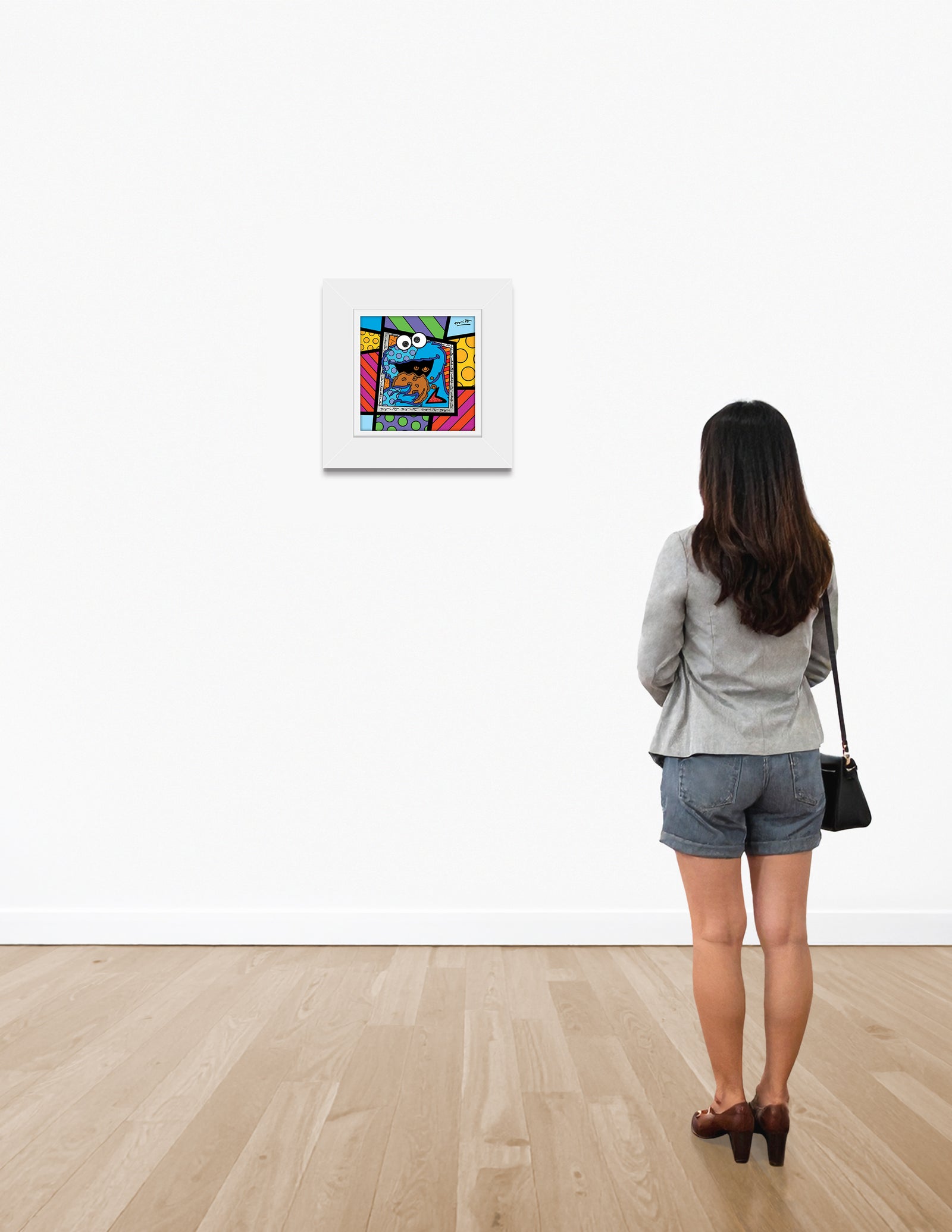 modern pop art cookie monster sesame street limited vibrant home decor