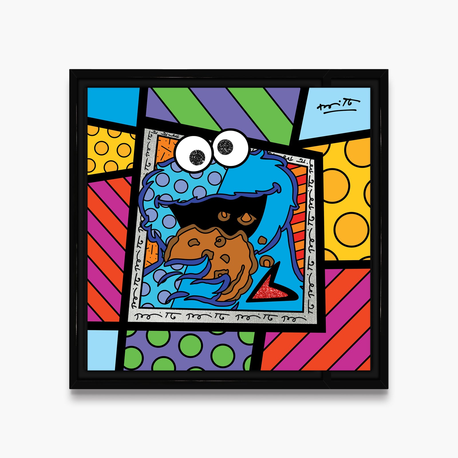 cookie monster sesame street limited artistic colorful design collectible