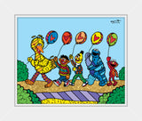 HAPPY LINE UP! (Sesame Street) - Limited Edition Print
