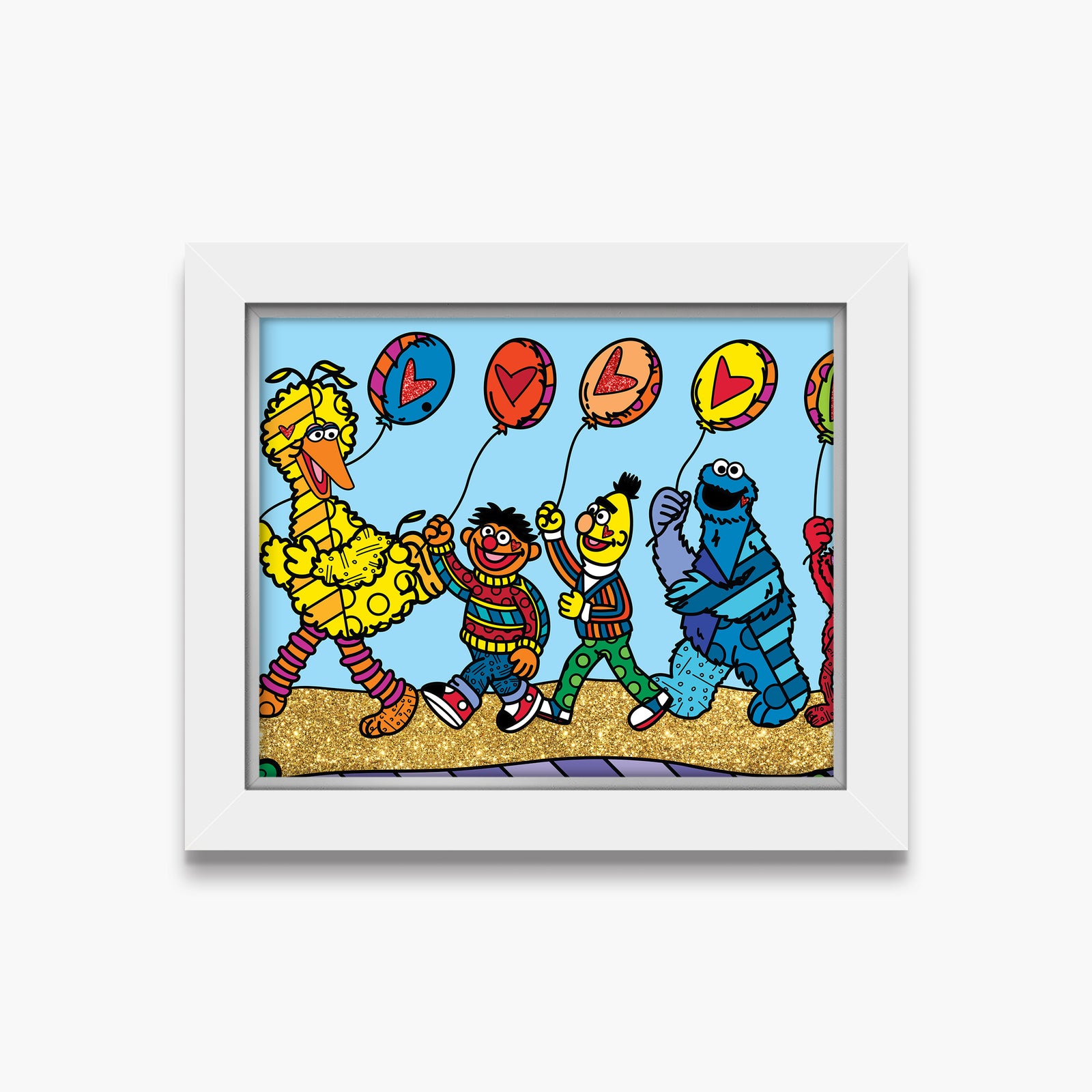 Happy Line Up! - Sesame Street - Limited Edition Print
