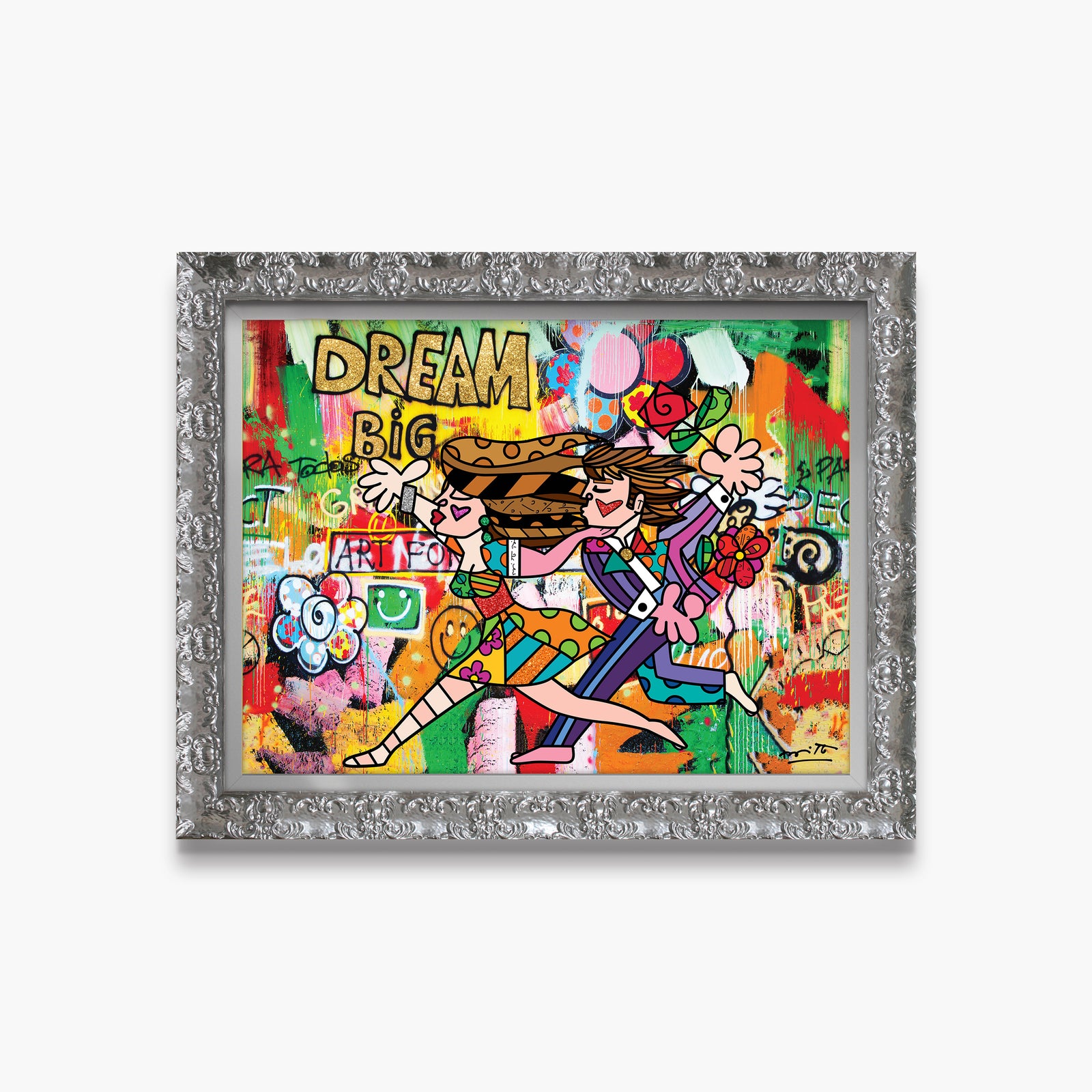 modern pop art big dream limited edition print vibrant home decor