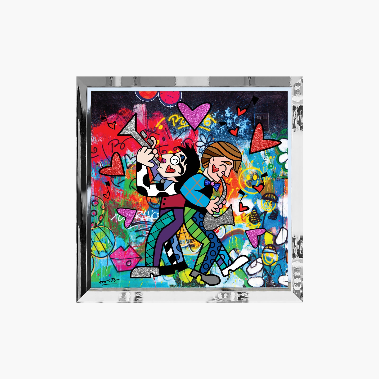Romero Britto all that jazz limited edition colorful pop art design