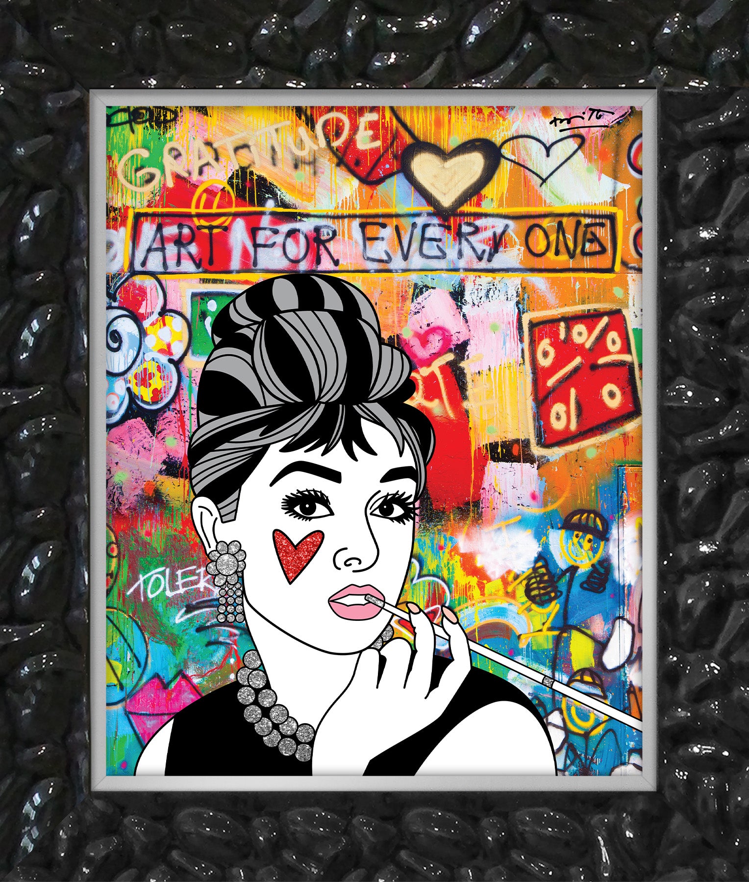 Romero Britto breakfast at tiffanys limited edition colorful pop art design