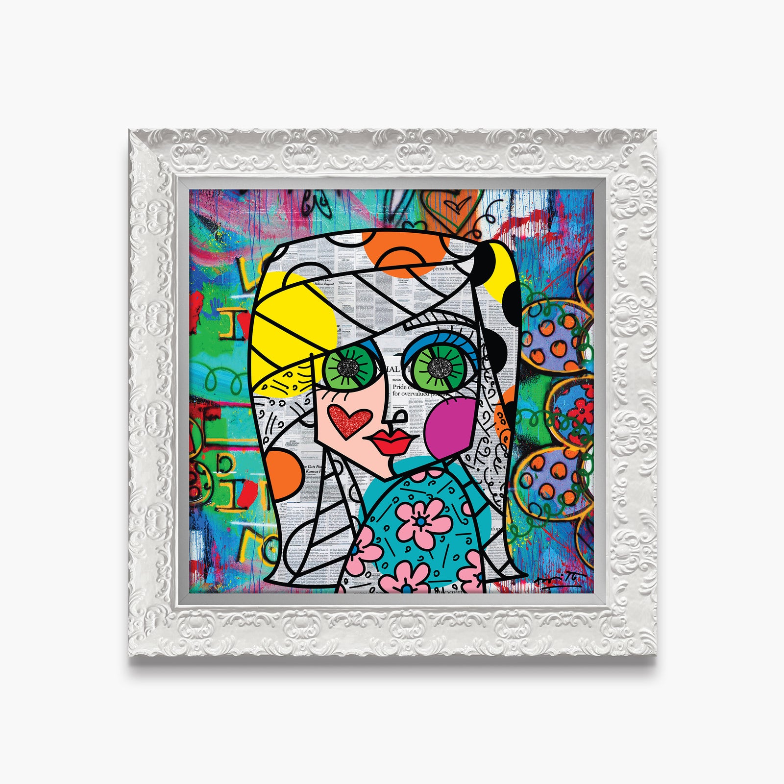 look me in the eyes artistic colorful design collectible