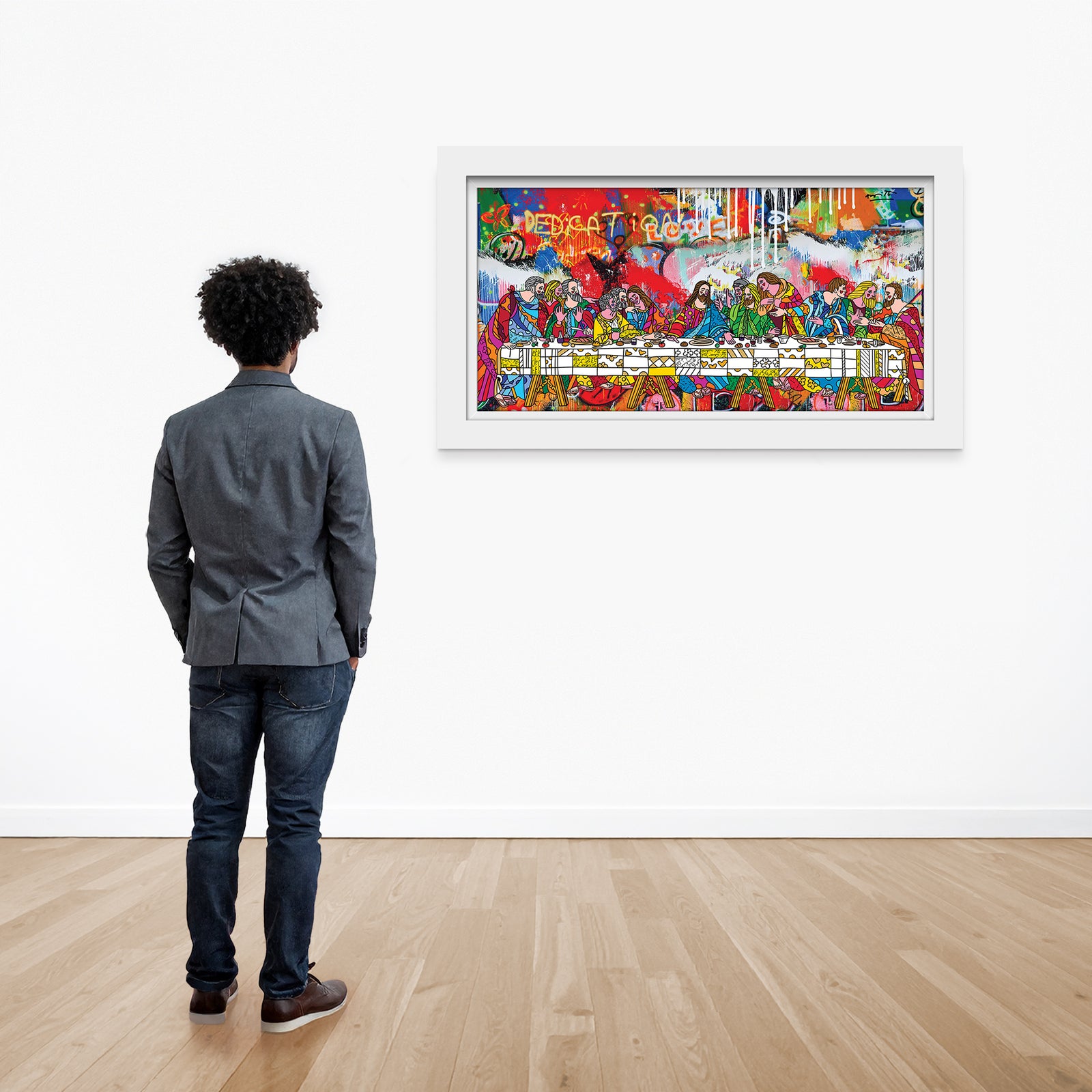 modern pop art holy feast limited edition print vibrant home decor