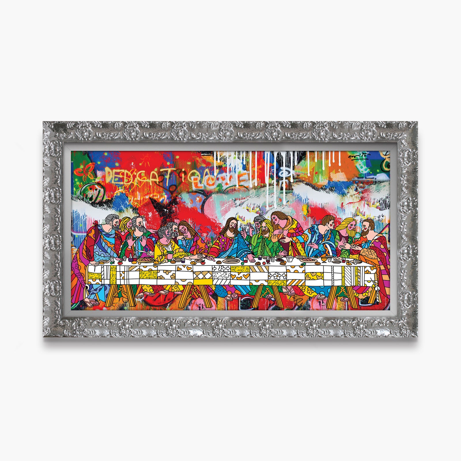 Romero Britto holy feast limited edition print contemporary pop art piece