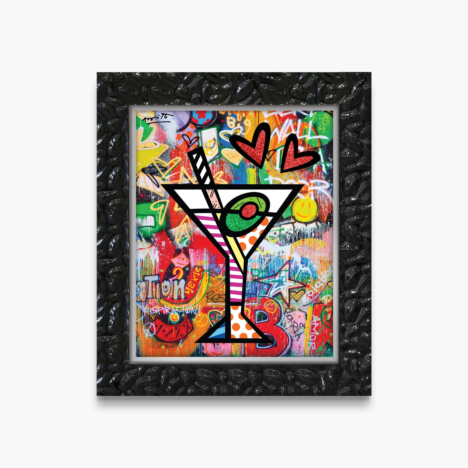 happy hour limited edition print artistic colorful design collectible
