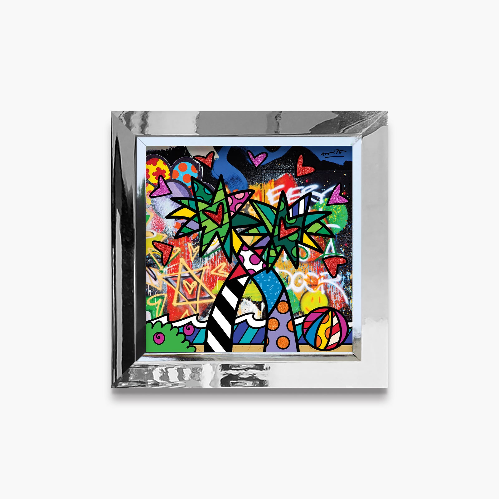 modern pop art miami vibes limited edition print vibrant home decor
