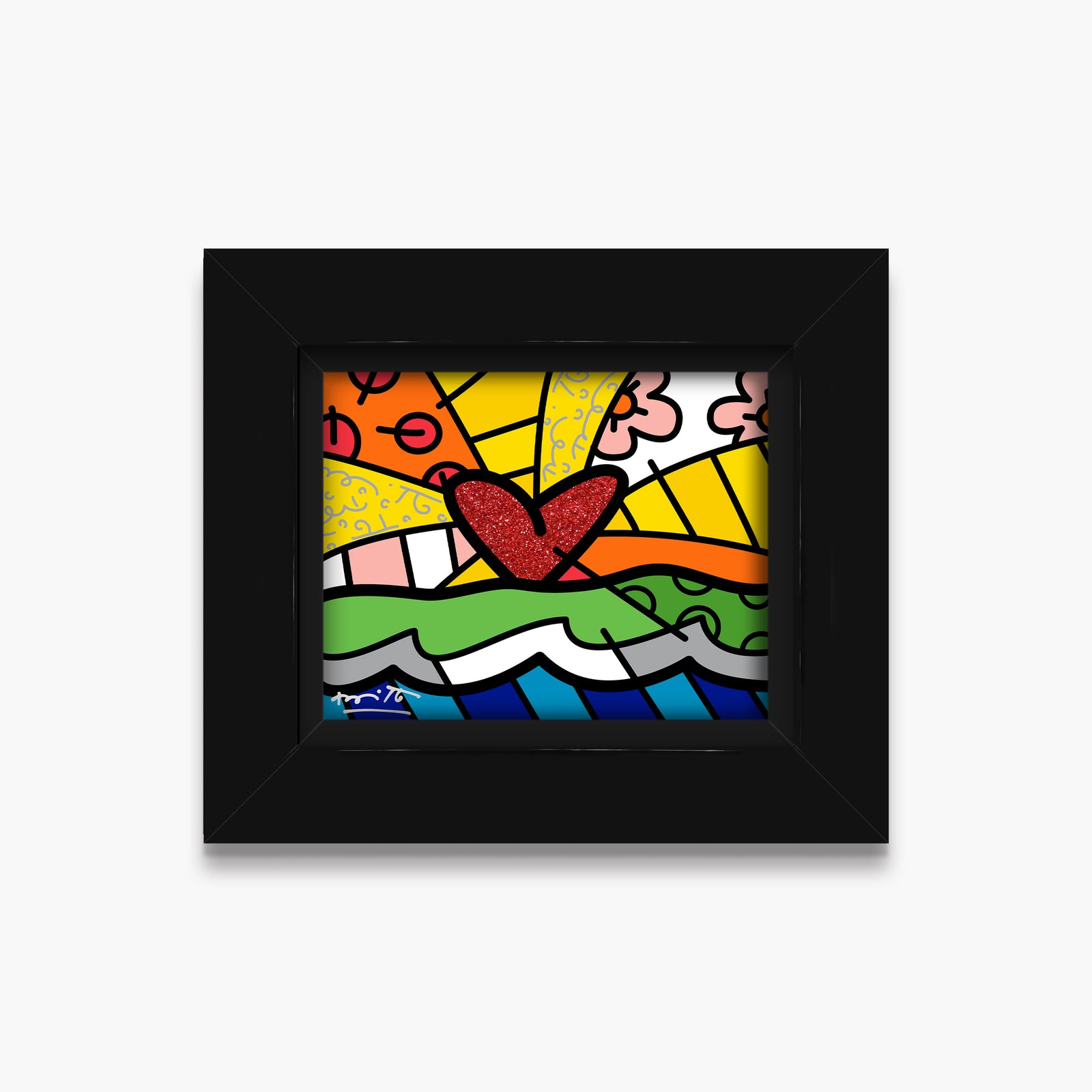 Romero Britto forever limited edition print colorful pop art design