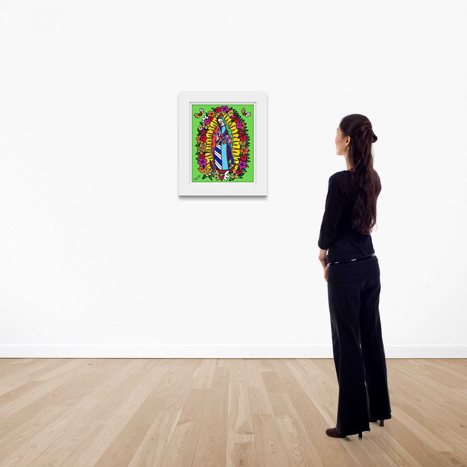 modern pop art virgen de guadalupe limited edition vibrant home decor