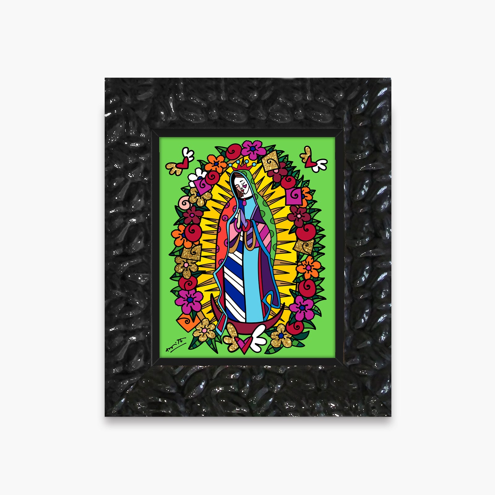 virgen de guadalupe limited edition artistic colorful design collectible