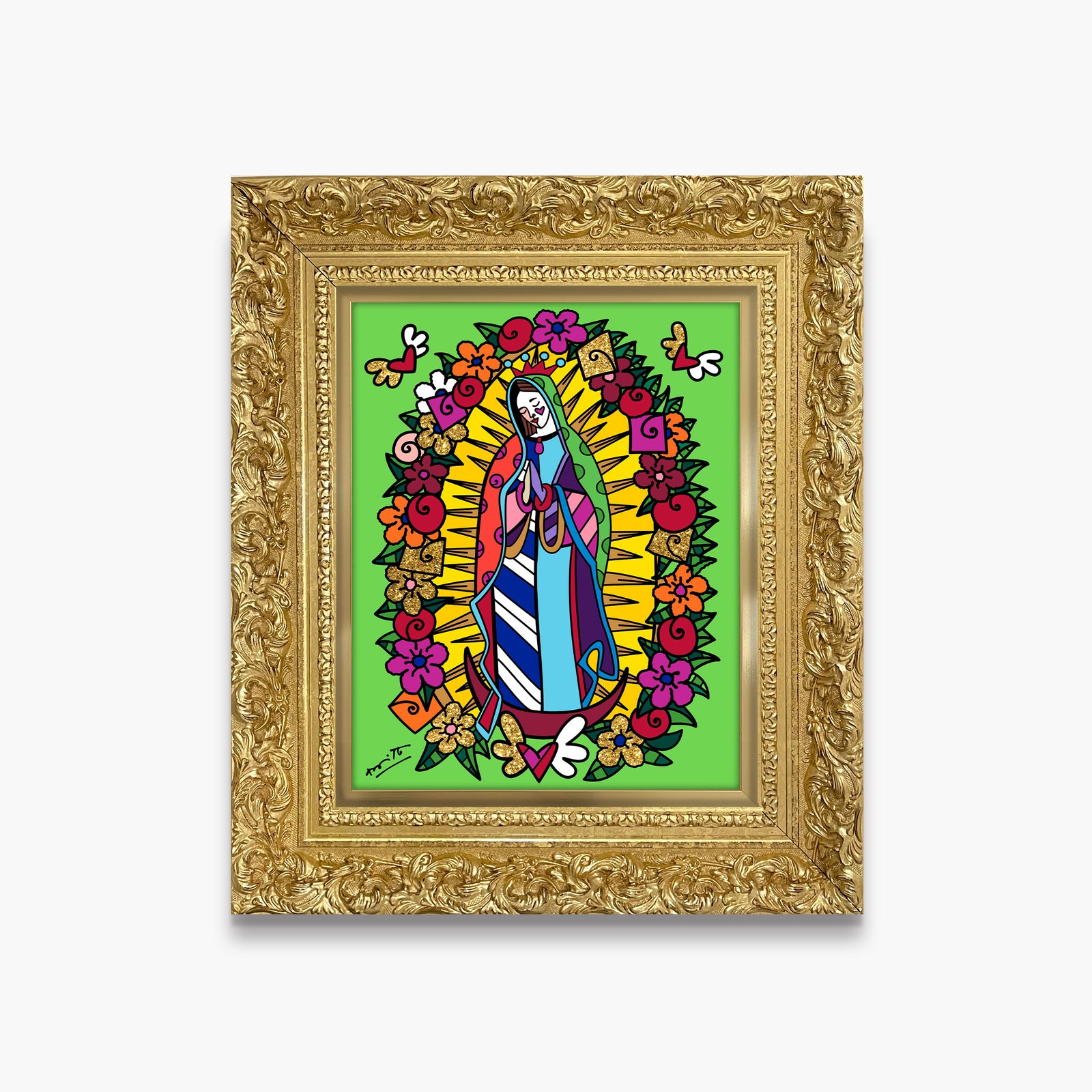 modern pop art virgen de guadalupe limited edition vibrant home decor