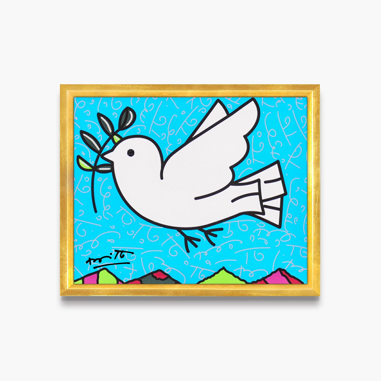 peace limited edition print artistic colorful design collectible