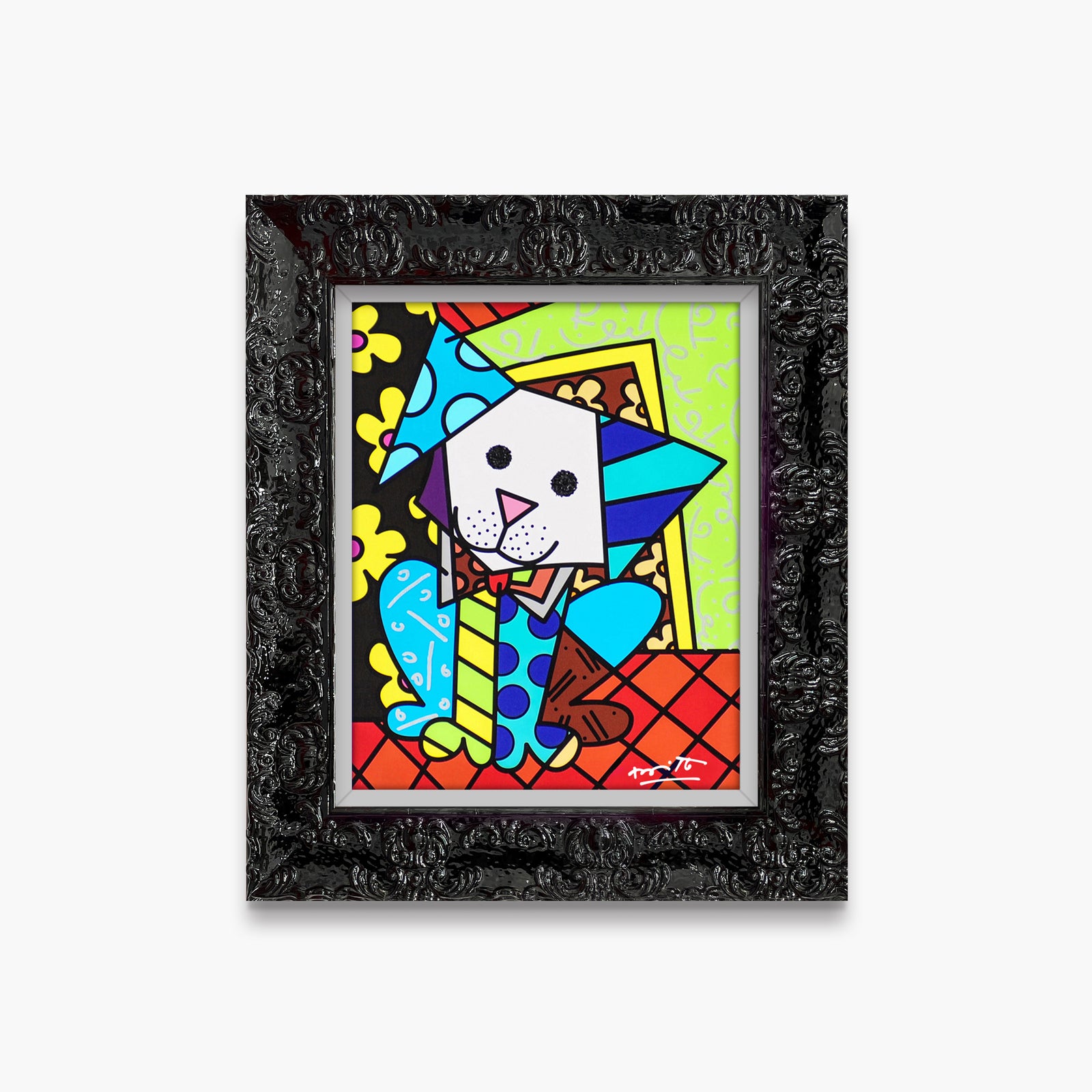 Romero Britto coco limited edition print colorful pop art design