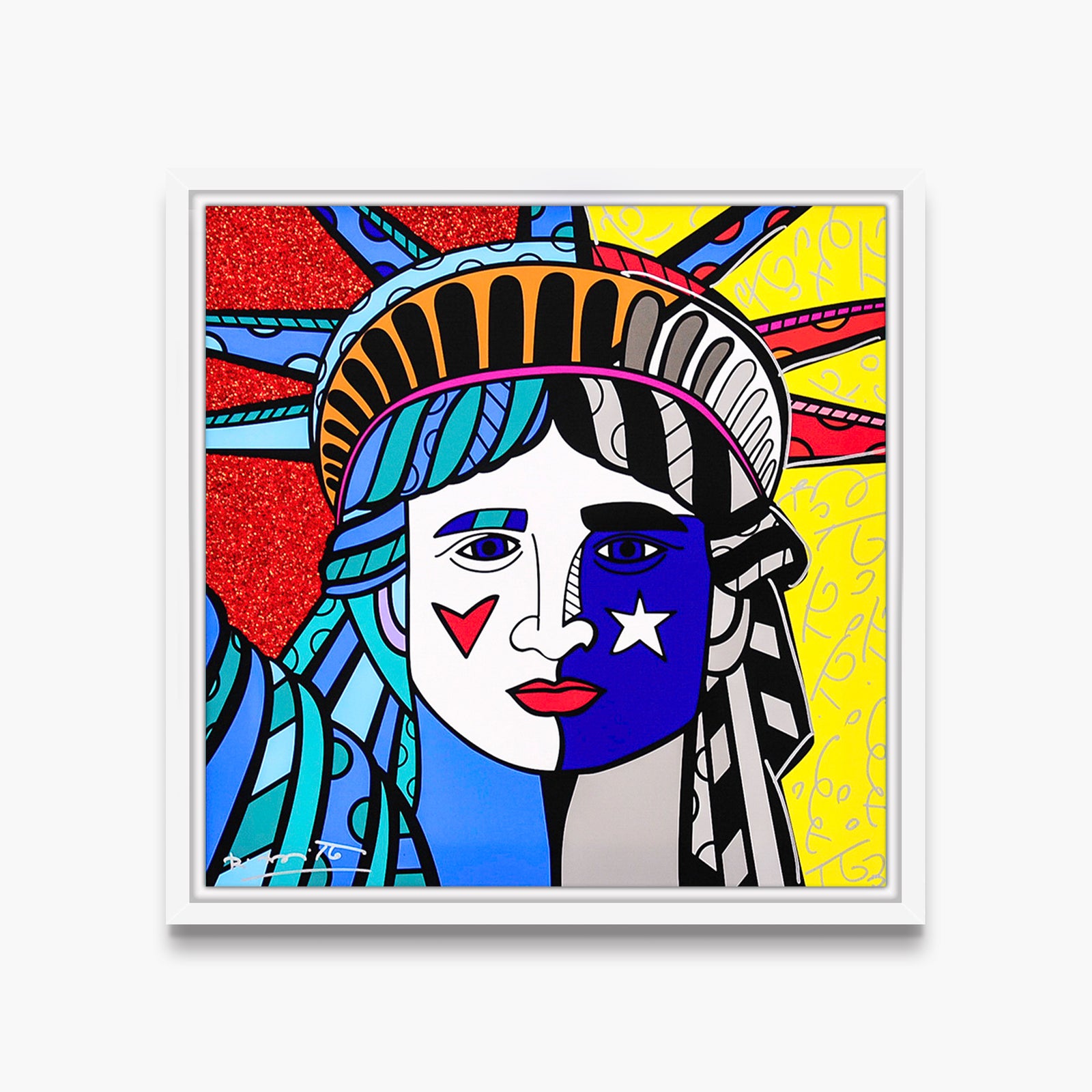 modern pop art ms america limited edition print vibrant home decor