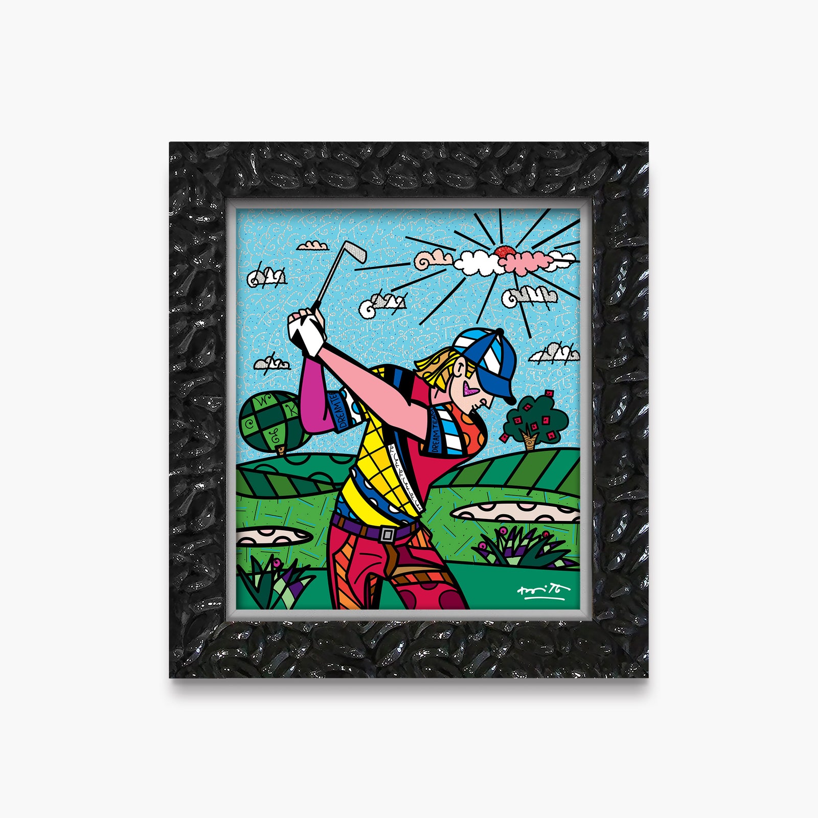 Romero Britto colins dream day limited edition colorful pop art design