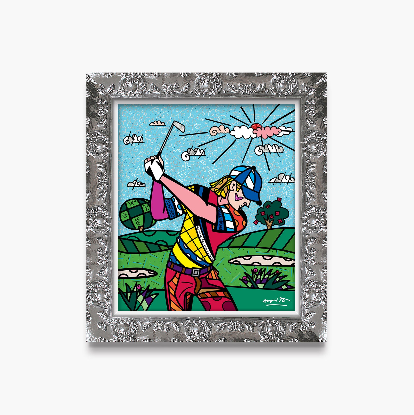 Romero Britto colins dream day limited edition contemporary pop art piece