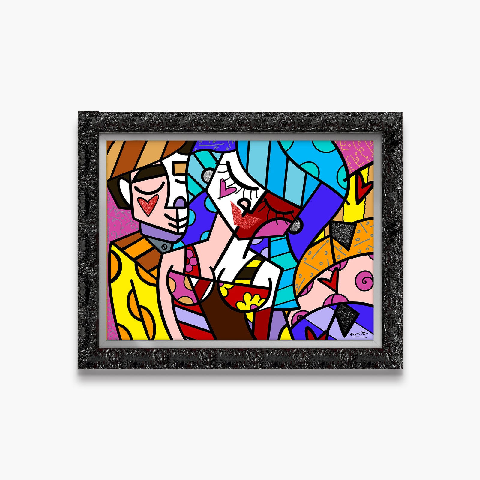 Romero Britto close to you limited edition colorful pop art design