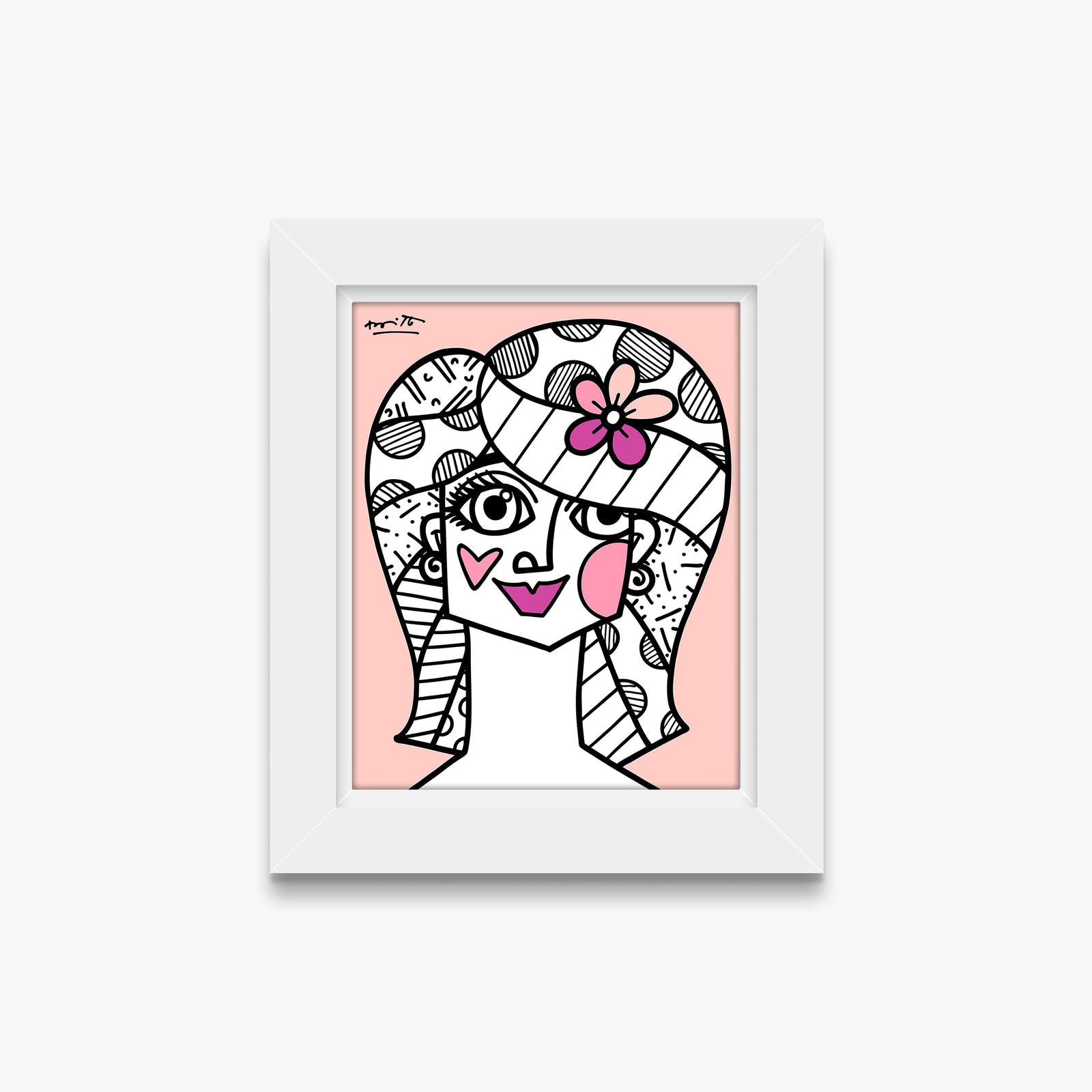 hair do limited edition print colorful decorative collectible gift idea