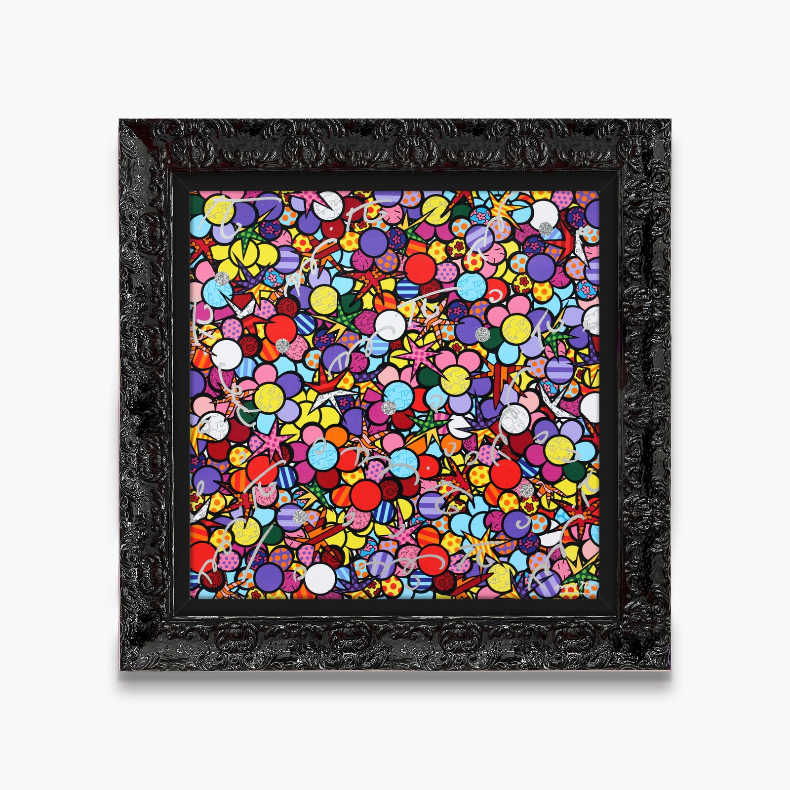 modern pop art star garden limited edition print vibrant home decor