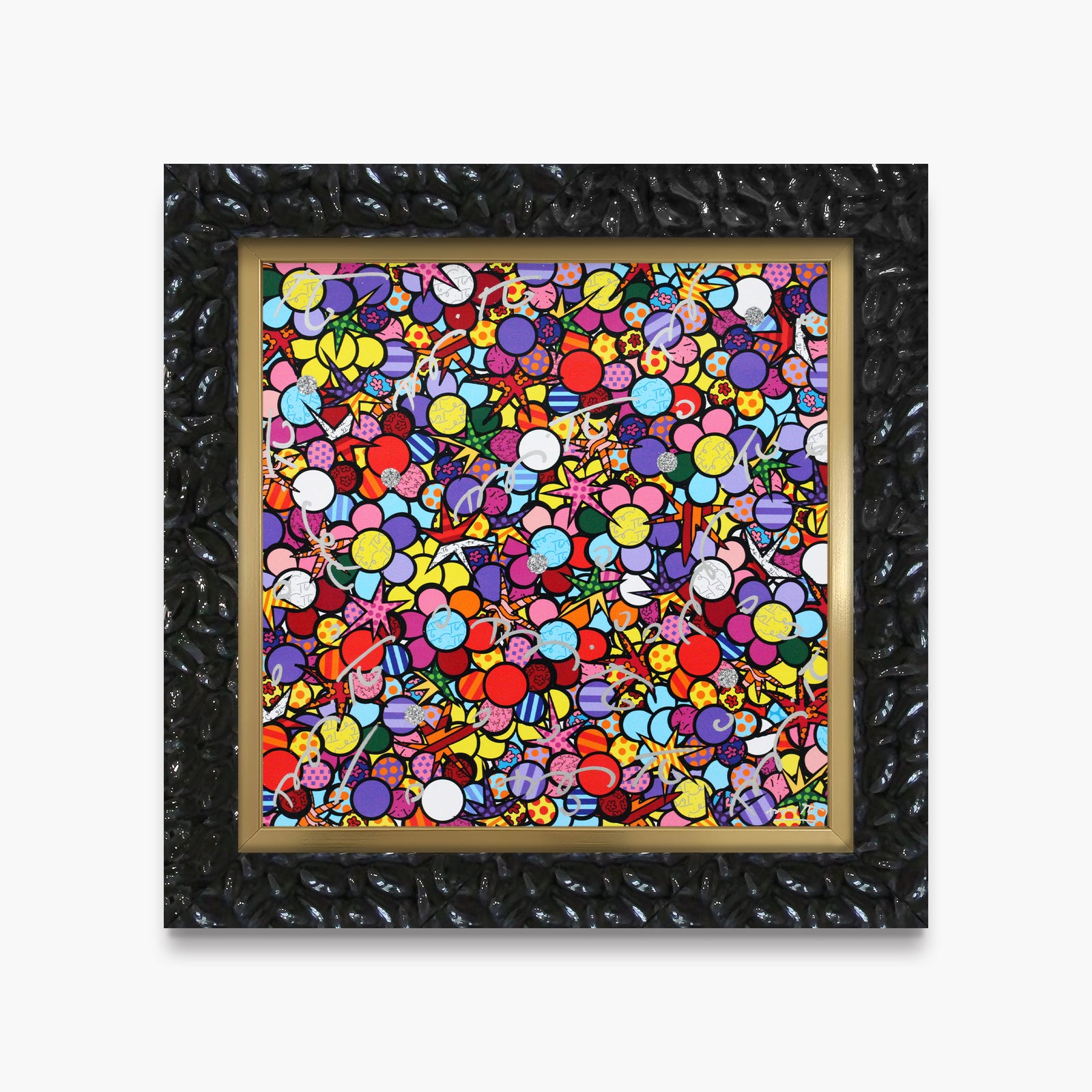 Romero Britto star garden limited edition print contemporary pop art piece