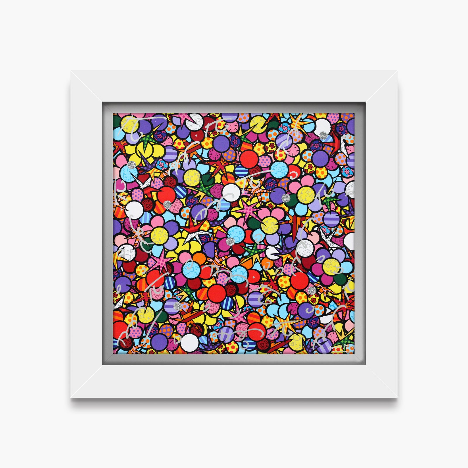 modern pop art star garden limited edition print vibrant home decor