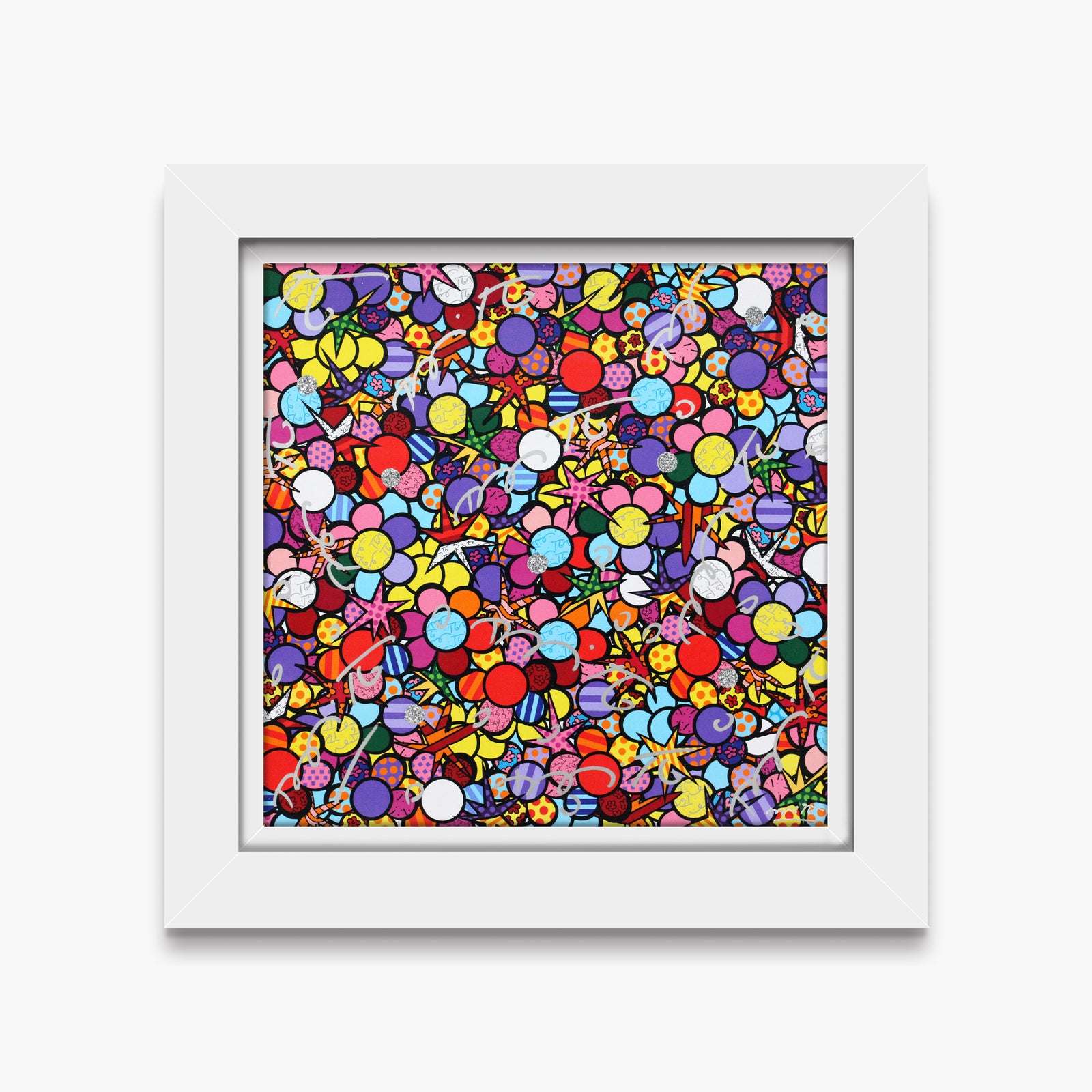 Romero Britto star garden limited edition print contemporary pop art piece