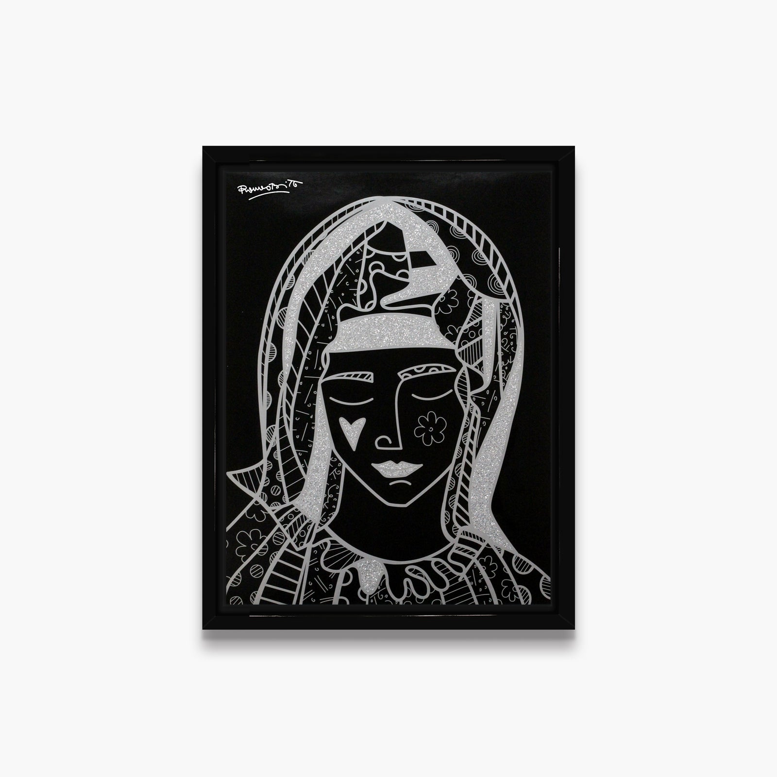 modern pop art mother silver limited edition print vibrant home decor