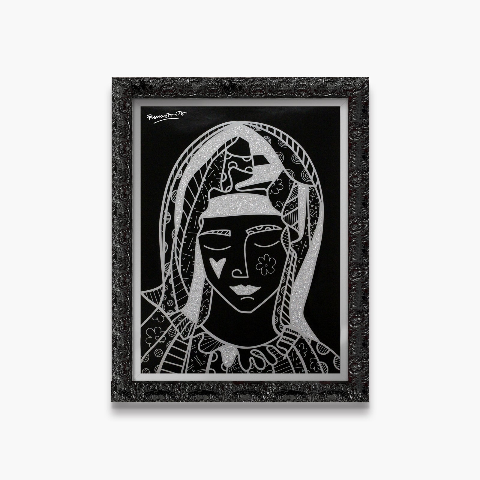 modern pop art mother silver limited edition print vibrant home decor