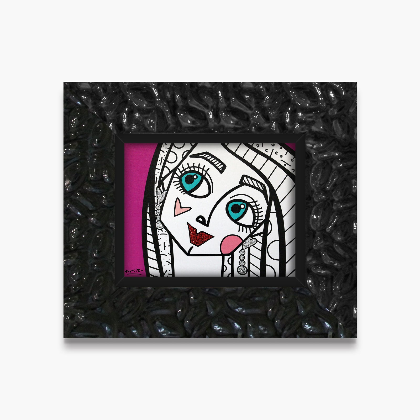 Romero Britto ok honey limited edition print contemporary pop art piece