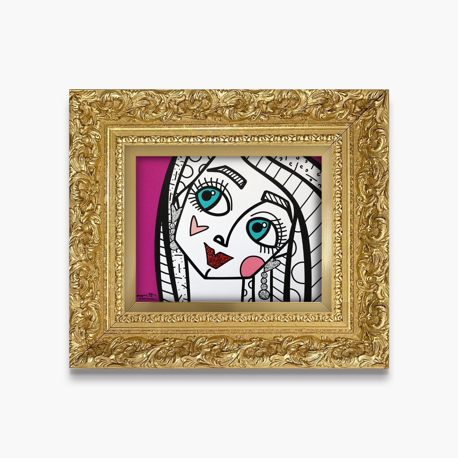 modern pop art ok honey limited edition print vibrant home decor