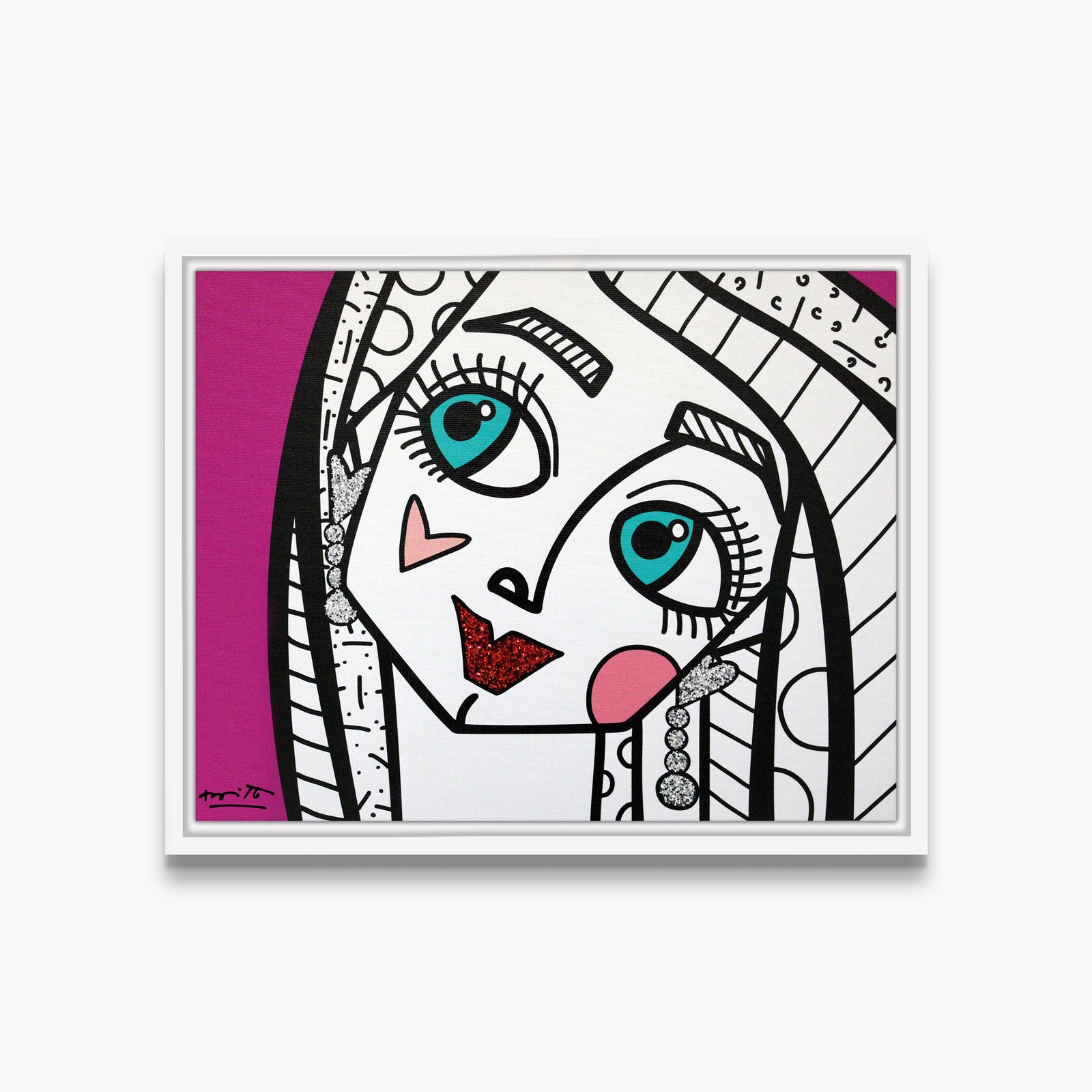 modern pop art ok honey limited edition print vibrant home decor
