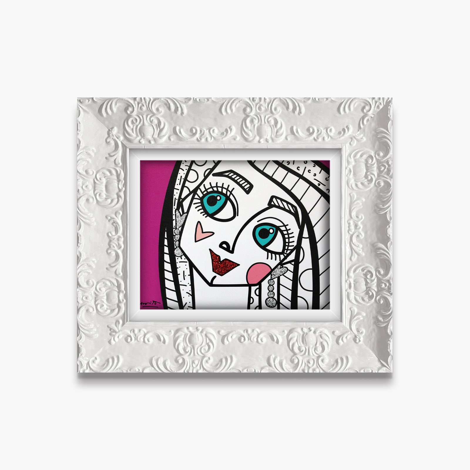 modern pop art ok honey limited edition print vibrant home decor