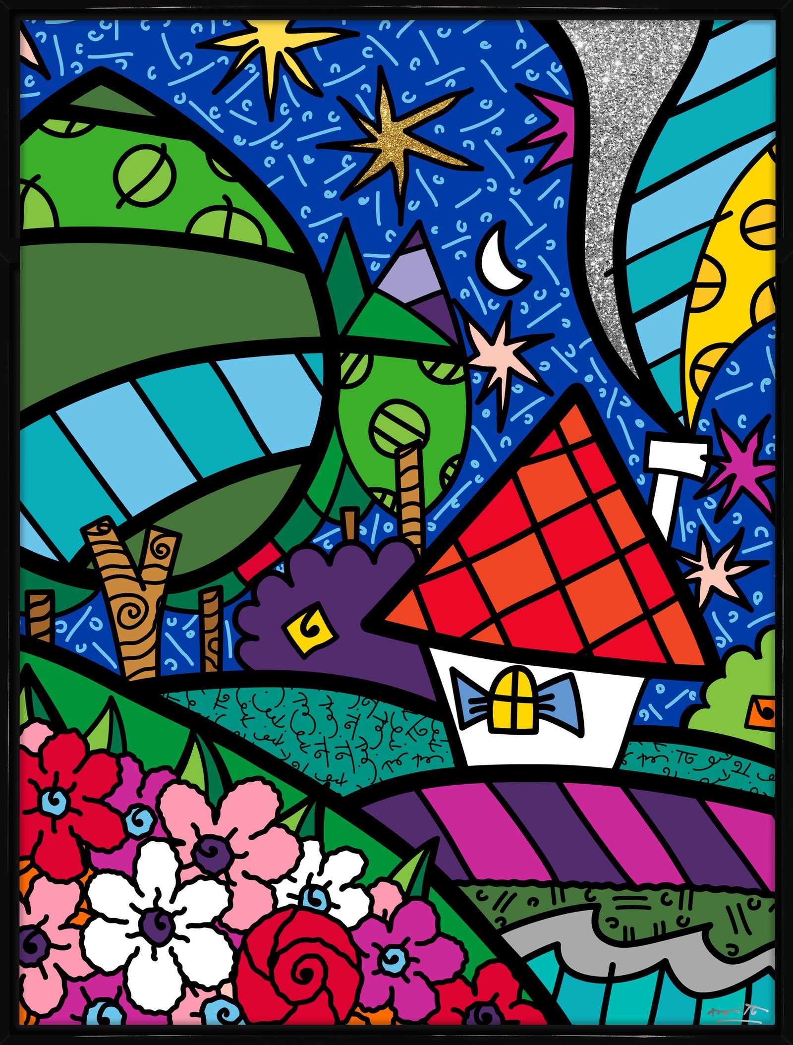 country side limited edition print artistic colorful design collectible