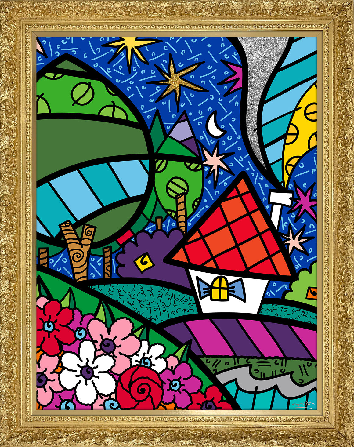 country side limited edition print artistic colorful design collectible