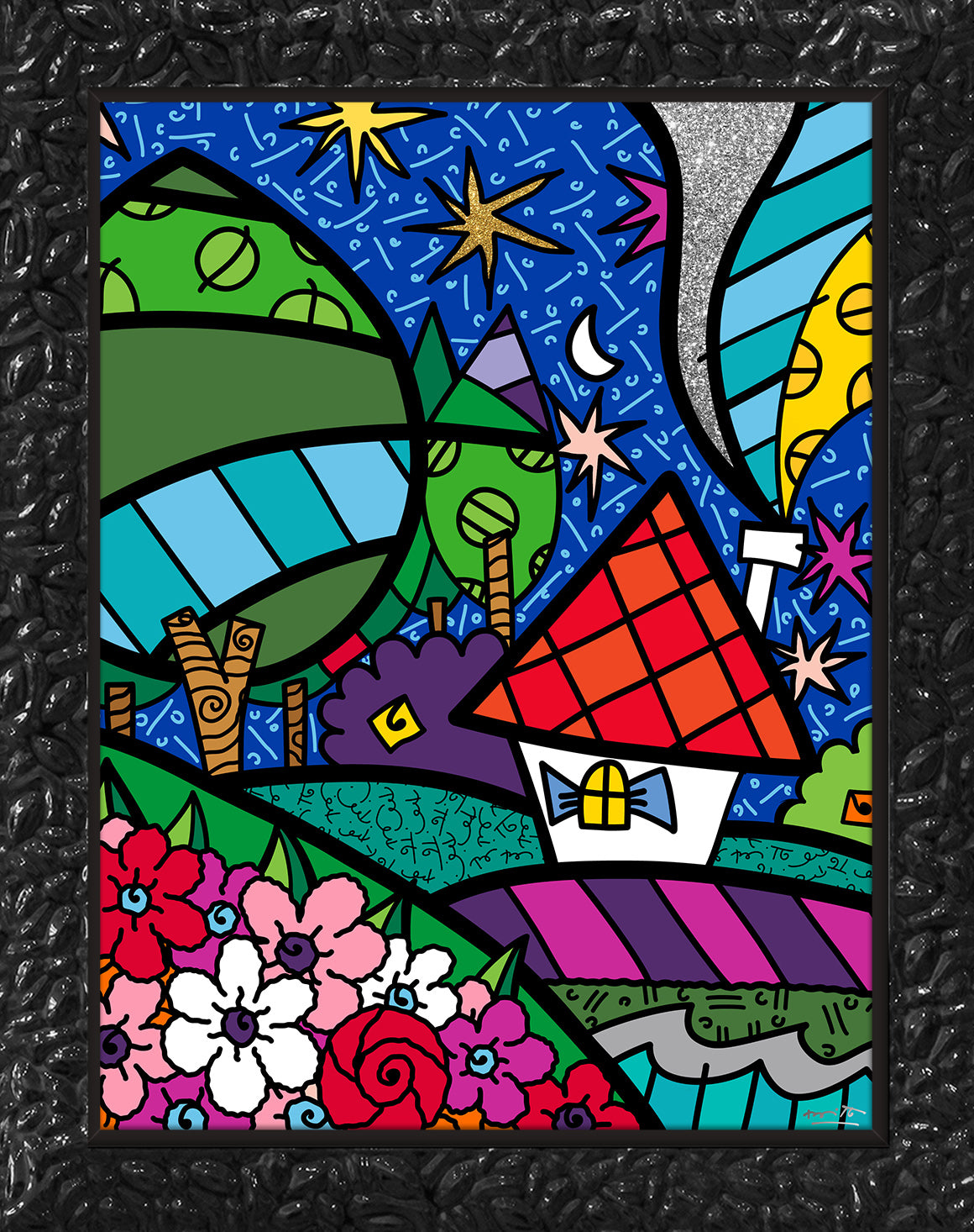 country side limited edition print artistic colorful design collectible